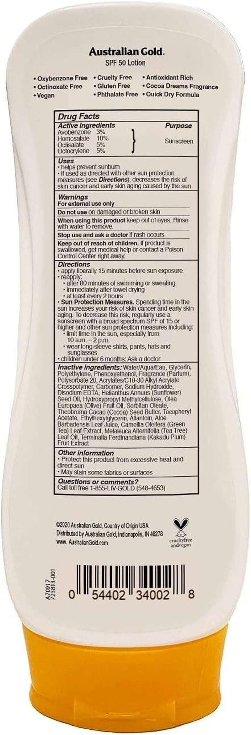 Australian Gold Spf#50 Lotion Moisture Max 8 Ounce (237Ml) (2 Pack) image number 2