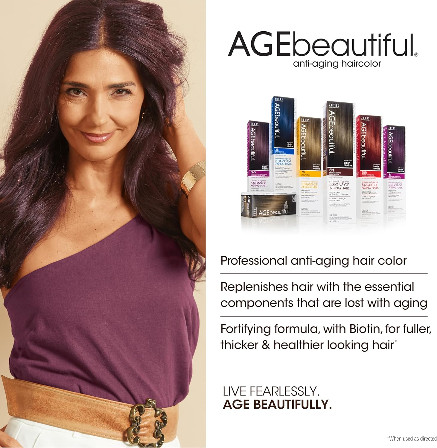 (1N Jet Black) - Agebeautiful Anti-Ageing Permanent Liqui-Creme Haircolor image number 5