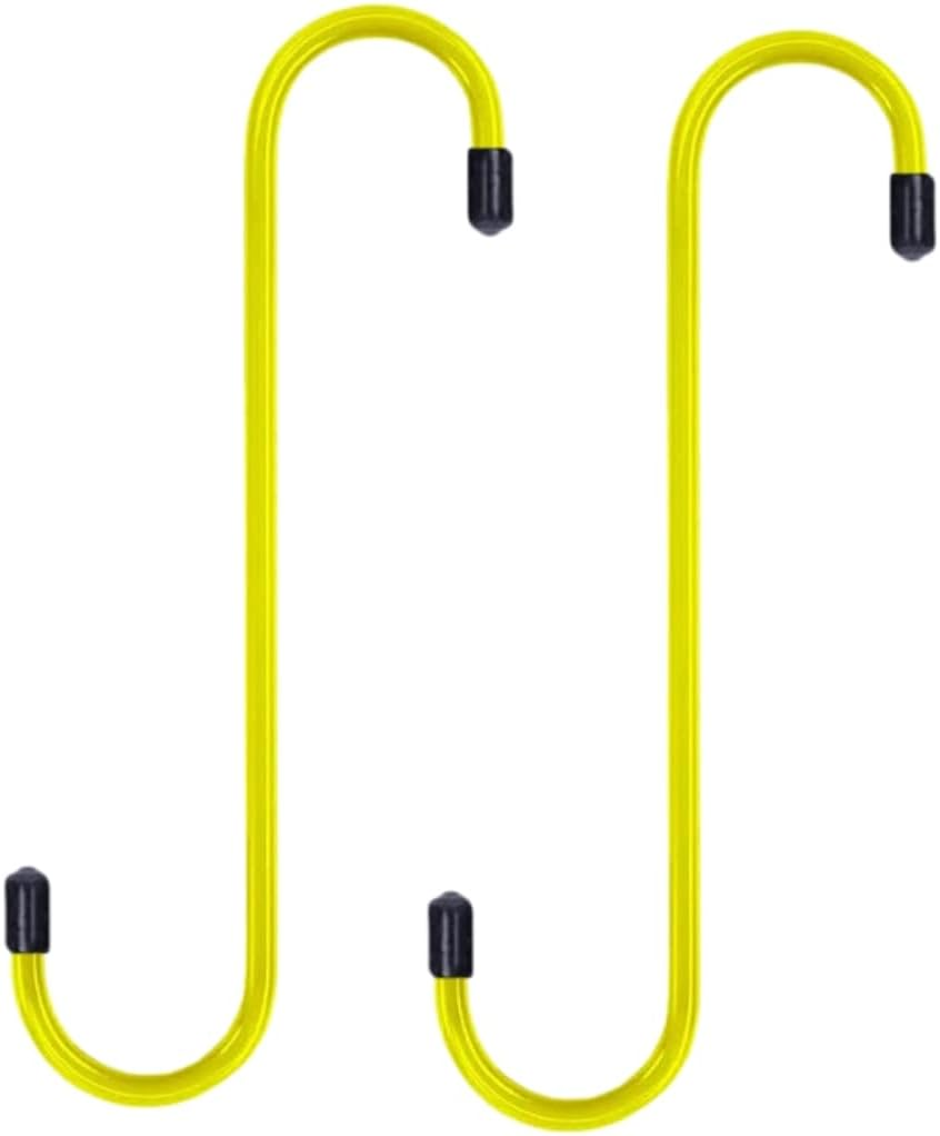 Sam&Johnny Brake Caliper Hooks, Brake Caliper Hanger with Rubber Tips for Automotive Tool Use - Pack of 2 (Yellow) image number 4