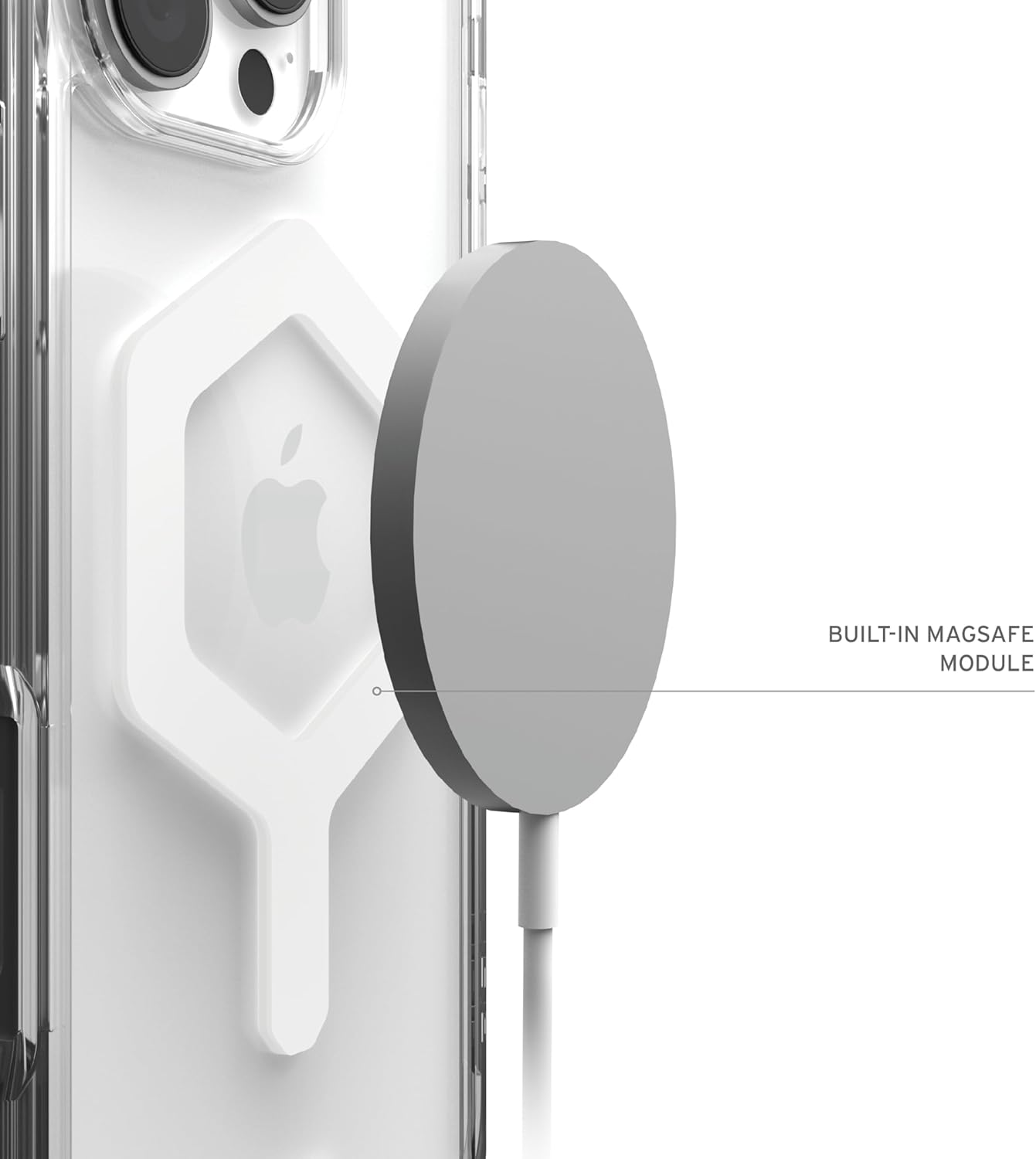 UAG Plyo Magsafe Compatible Phone Case for Iphone 16 Pro Max - Ice/White image number 6
