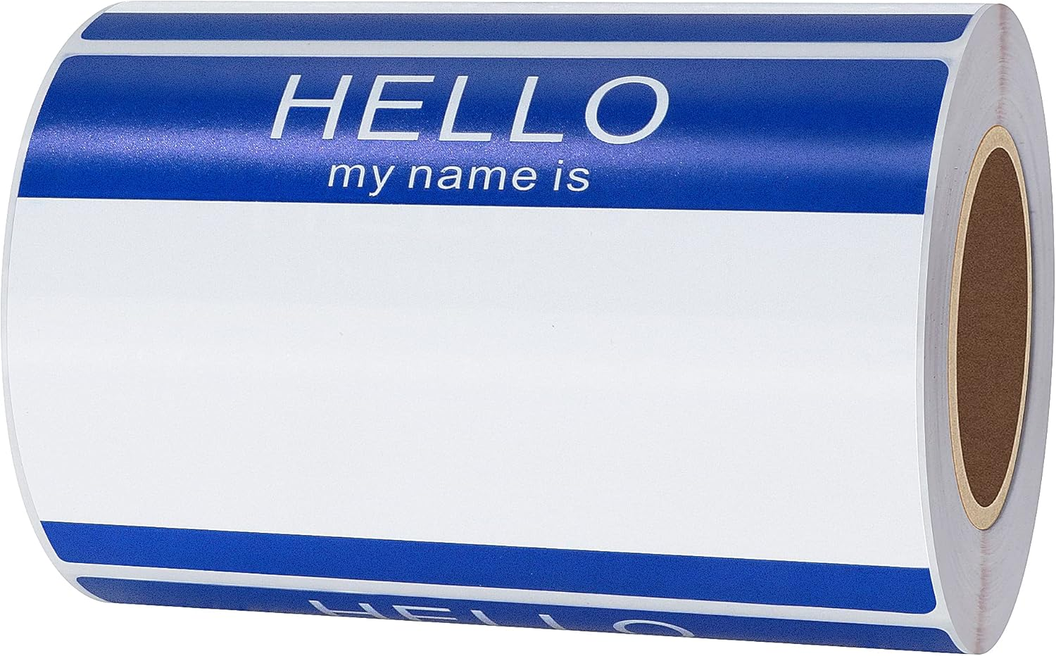 Hybsk Hello My Name Is Red Name Tag Identification Stickers 3-1/2&rdquo; X 2-3/8&rdquo; Total 200 Labels per Roll Name Stickers (Red)