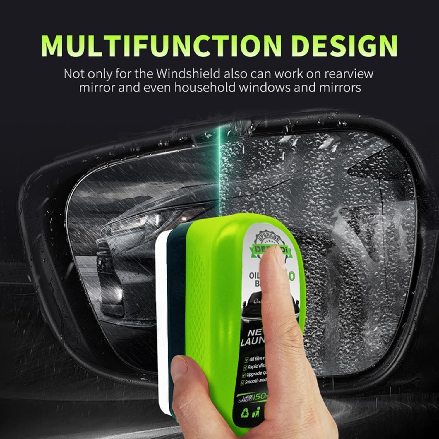 Car Oil Film Cleaning Brush, Automotive Interior Detailing Tool, Glass Cleaner image number 2