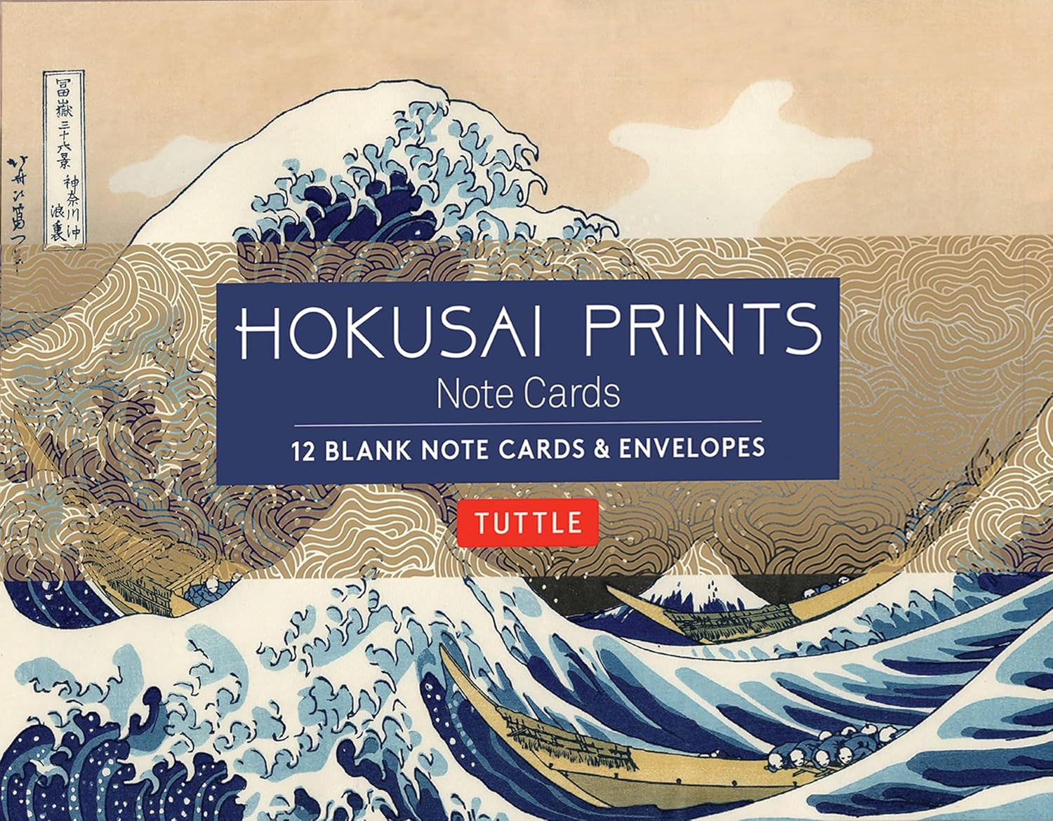 Hokusai Prints Note Cards: 12 Blank Note Cards & Envelopes (6 X 4 Inch Cards in a Box) image number 2