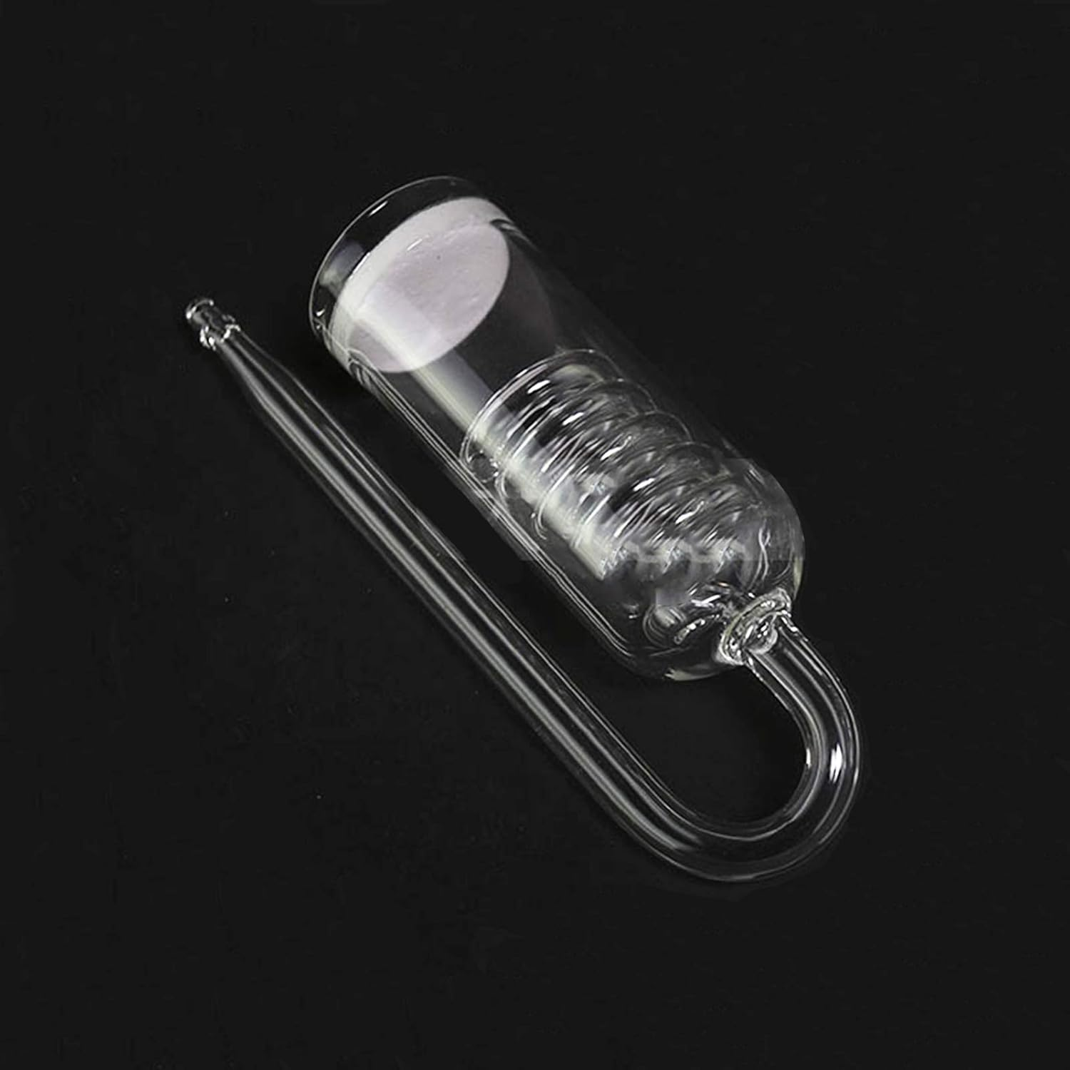 CO2 Diffuser Aquarium, Efficient Carbon Dioxide Reactor, Aquatic Plant Carbon Dioxide Atomizer for Aquarium Plants Marine Fish Tanks, U Shape, Solenoid Regulator Moss CO2 Atomizer Spiral Glass Tube image number 2