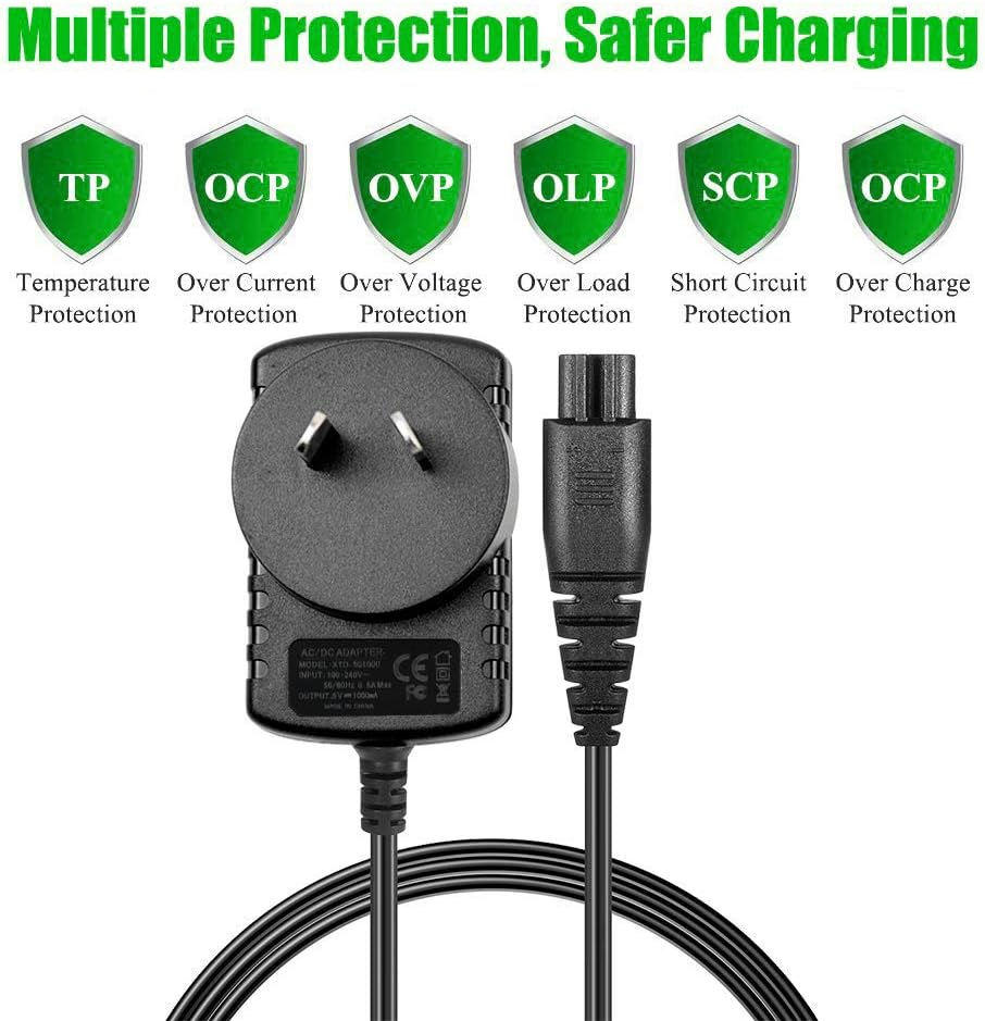 5V Shaver Charger Compatible with Remington PA-0510N HC5870 PF7500 PF7600 PG6170 PG6171 PG6250 XF8550 XF8700 XR1370 XR1400 XR1430 XR1470 Electric Razor image number 6