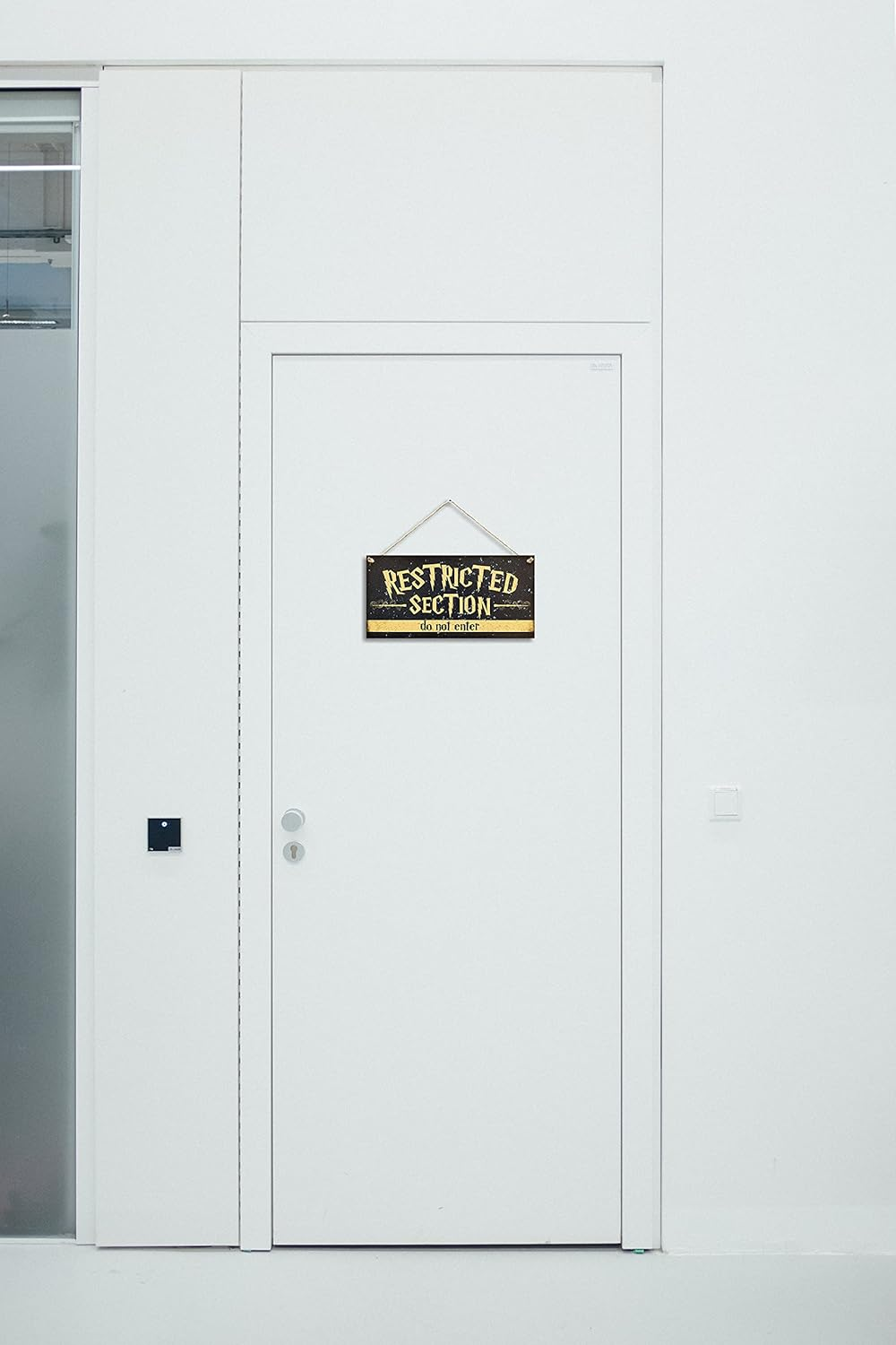 CARISPIBET Restricted Section | Funny Signs Home Decorative Signs Decoration Plaques Fantasy Signs Welcome Signs 6" X 12" image number 6