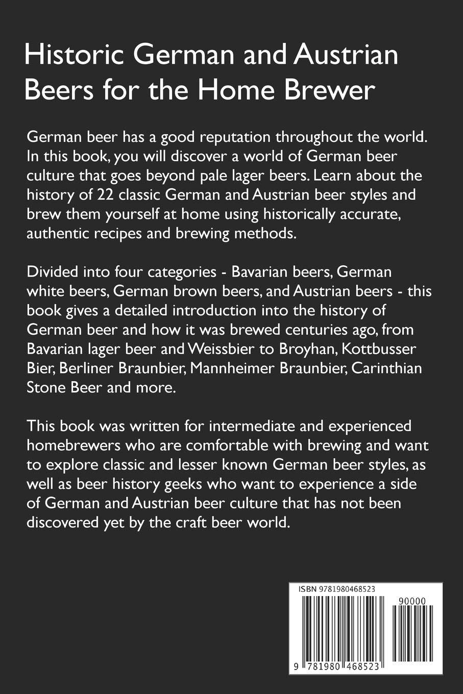 Historic German and Austrian Beers for the Home Brewer