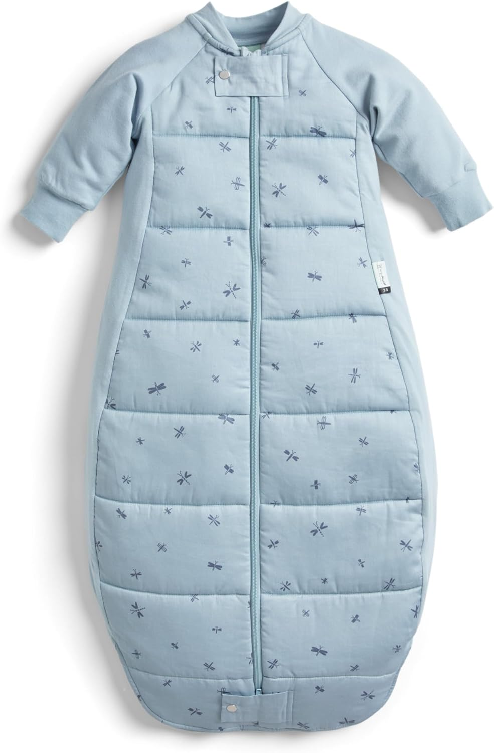 Ergopouch Premium Sleeping Bag 3.5 TOG &ndash; 8&ndash;24 Months &ndash; Dragonflies Print &ndash; a Premium, Silky-Smooth, Wider-Fit Sleeping Bag &ndash; 400 Thread Count Organic Cotton &ndash; for Toddlers and Preschoolers image number 2