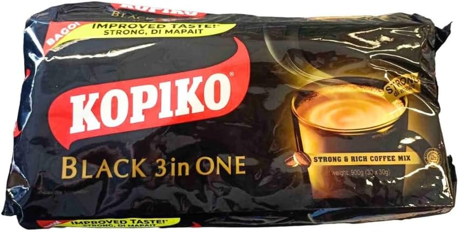 Kopiko Coffee Black 3 in 1 30G 30 Sachets image number 1