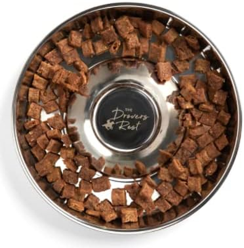 DROVERS Dog and Co Stainless Steel Slow Feeder- One Piece - Extra Strong - Puppy Weaning Bowl - SMALL image number 2