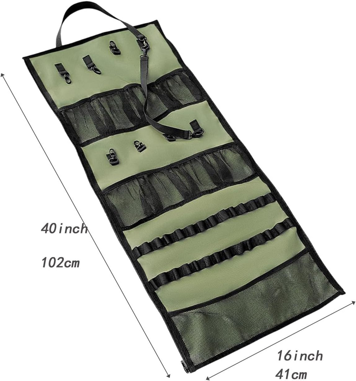 Amagogo Camping Hanging Storage Bag Camping Tableware Storage Bag Portable Tent Canopy Hanging Organizer for Backpacking Hiking