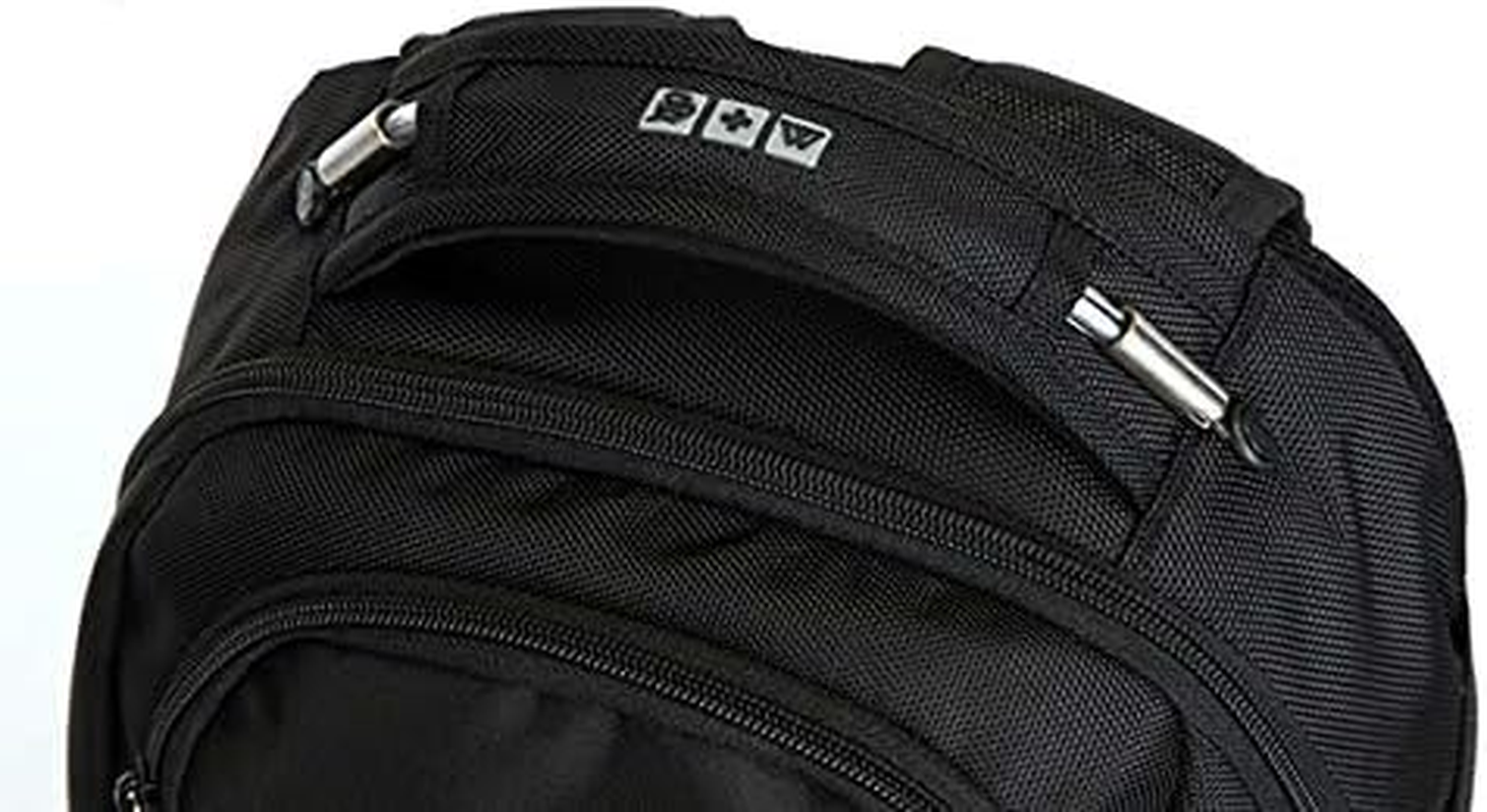 SUISSEWIN Swiss Waterproof Business Backpack Travel Backpack College School Backpack Casual Daypack Daily Shoulder Bag SN9938 Black 15.6 Inch Laptop Notebook Backpack for Men Womens Boys Girls&hellip; image number 1