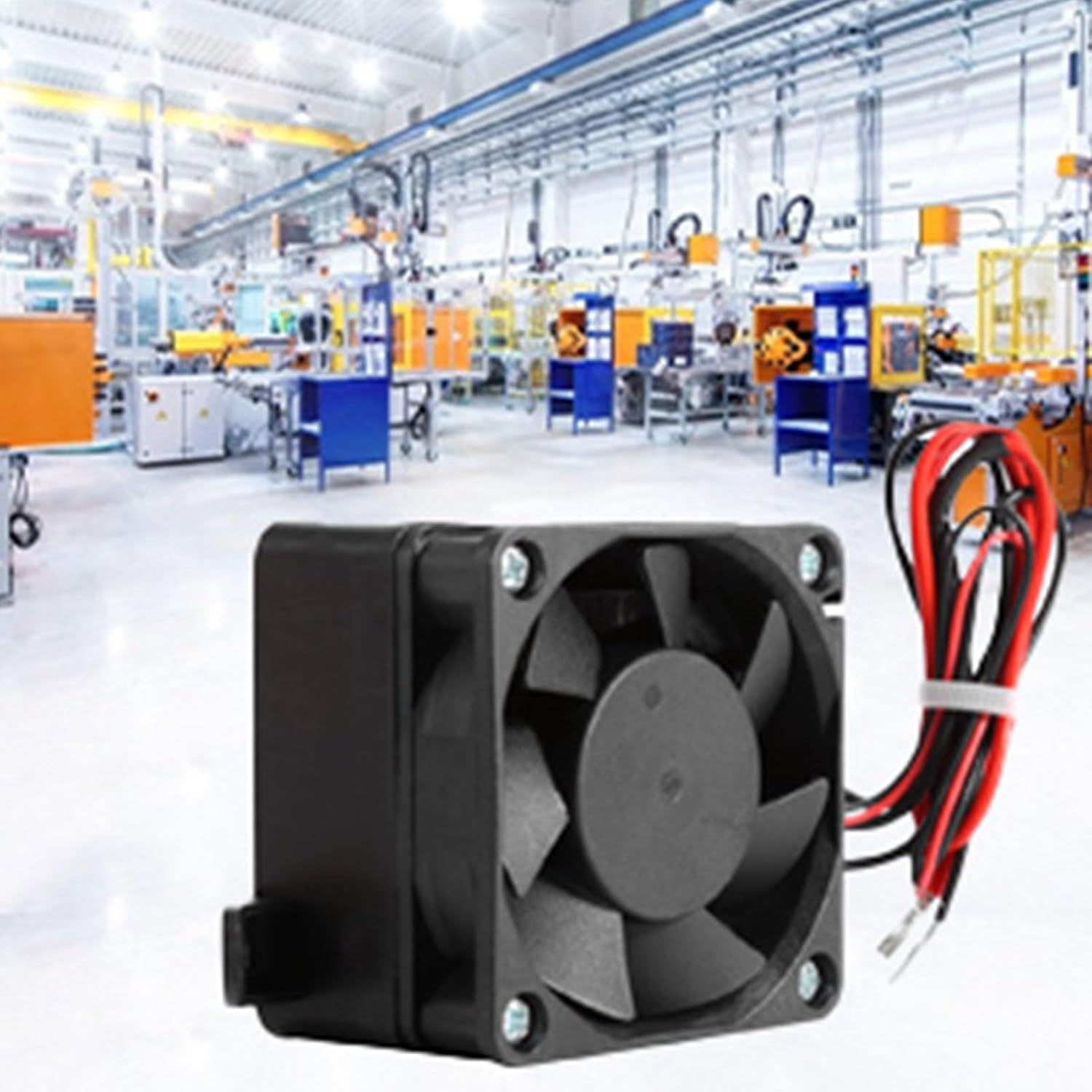 Omabeta 1PCS 24V 250W PTC Car Air Heater with 87Mm/3.4" Mounting Distance and 4Mm/0.16" Mounting Diameter, Small Space Heating Incubator for Heater Humidifier Air Conditioning,2.4"X2.4"X1.7" image number 4