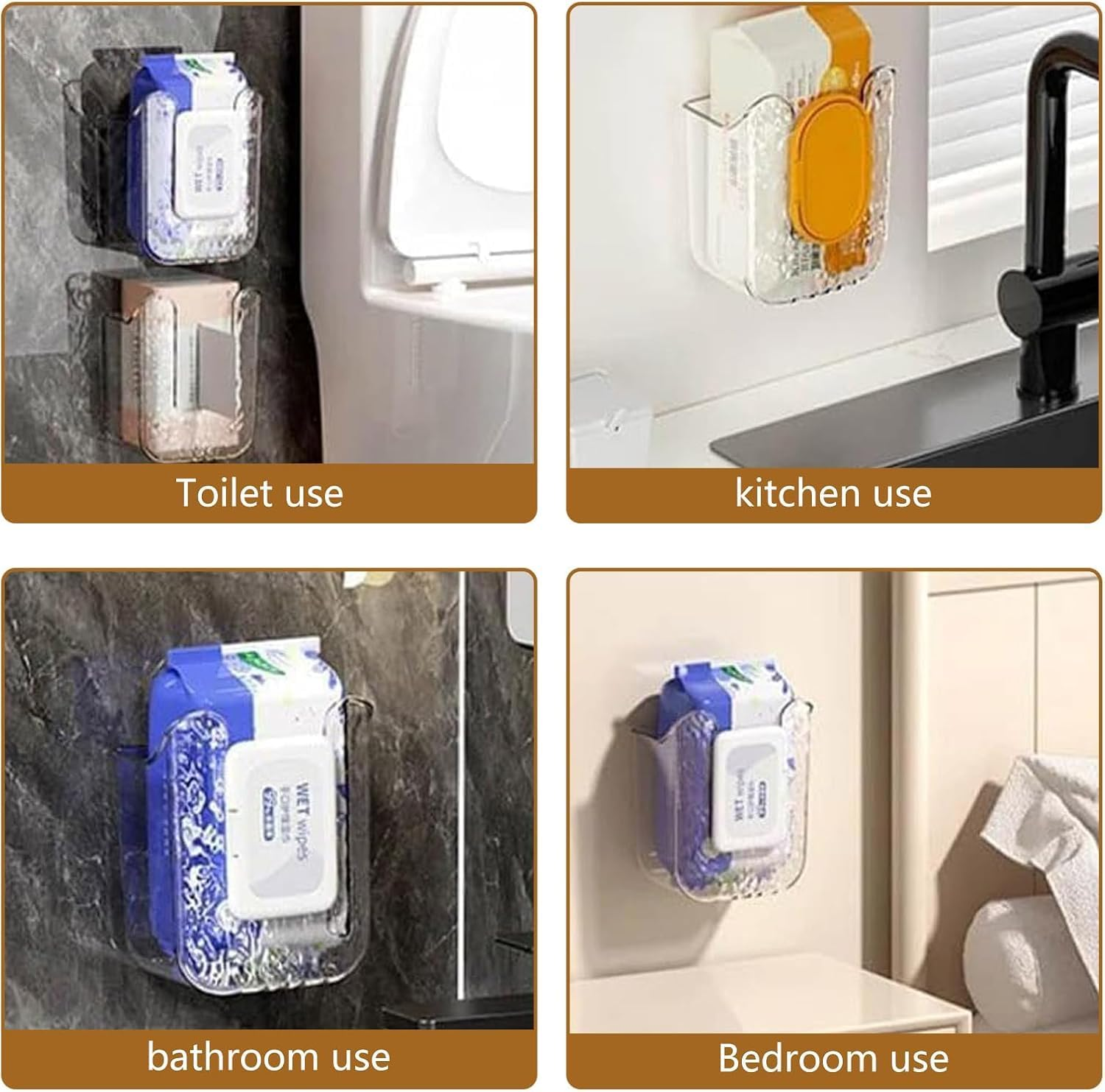 Wall Mounted Wipe Storage Box,1Pc Wall Mounted Wet Wipes Dispenser Box,Wall Mounted Wet Wipes Dispenser Box,Wall Mounted Wipe Holder Box,Wall Mounted Kitchen Wipe Storage Box,Kitchen Wipe Storage Box image number 4