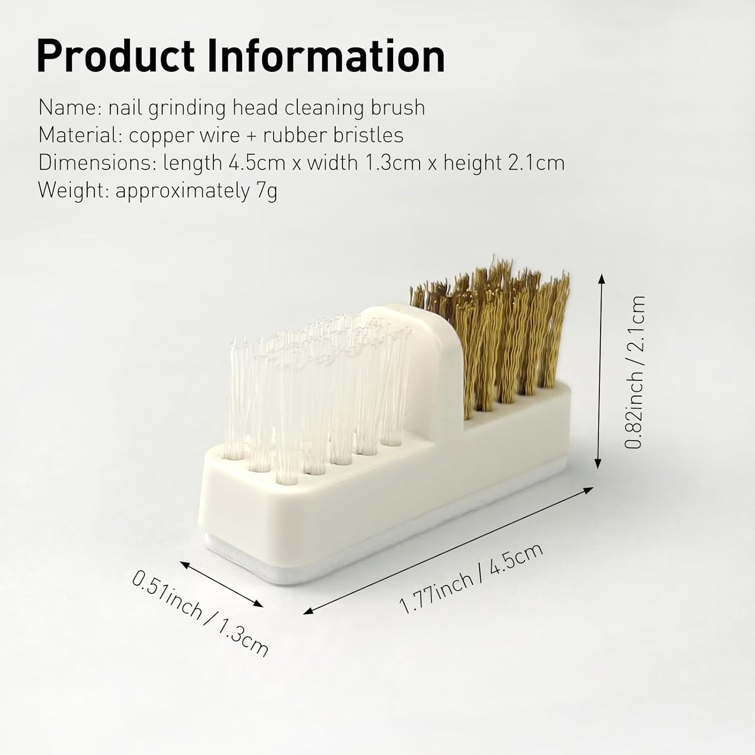 Jaasuee Nail Drill Bit Wire Cleaner Brush, 5-Piece Nail Art Cleaning Tool Set for Salon and Home Use, Nail Polish Cleaning Brush image number 4