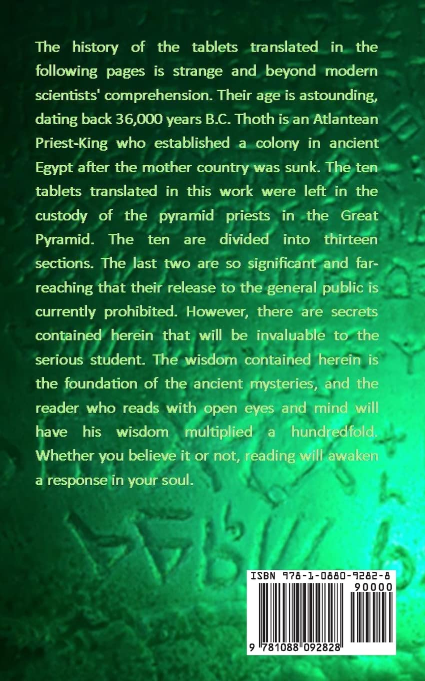 THE EMERALD TABLETS of THOTH the ATLANTEAN