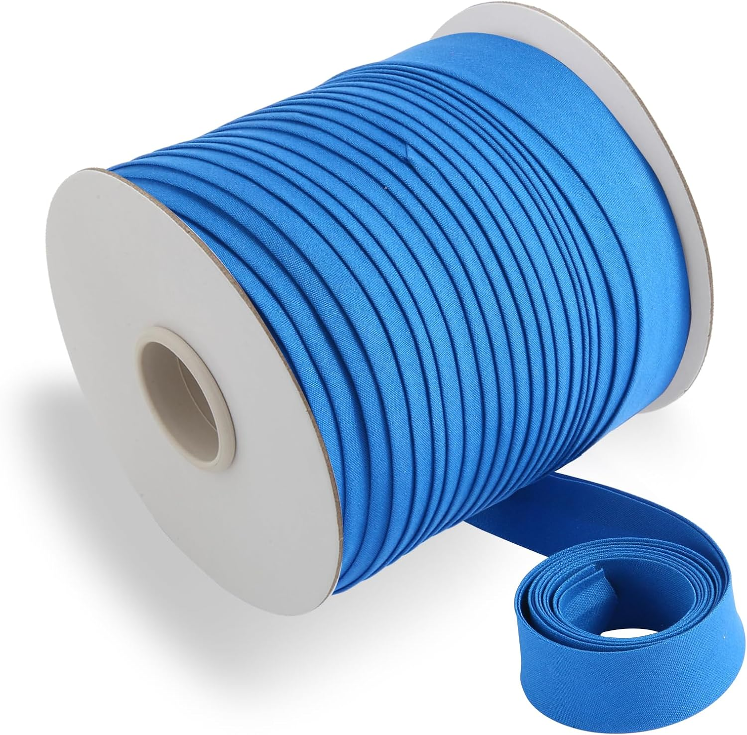 Bias Tape Double Fold 1/2 Inch, Double Fold Bias Tape 55 Yards Continuous Bulk Spool for Apparel Sewing, Quilting, Binding, Decorating, DIY Craft, Polyester, Non-Stretch (13Mm, 50 Meters, Black)