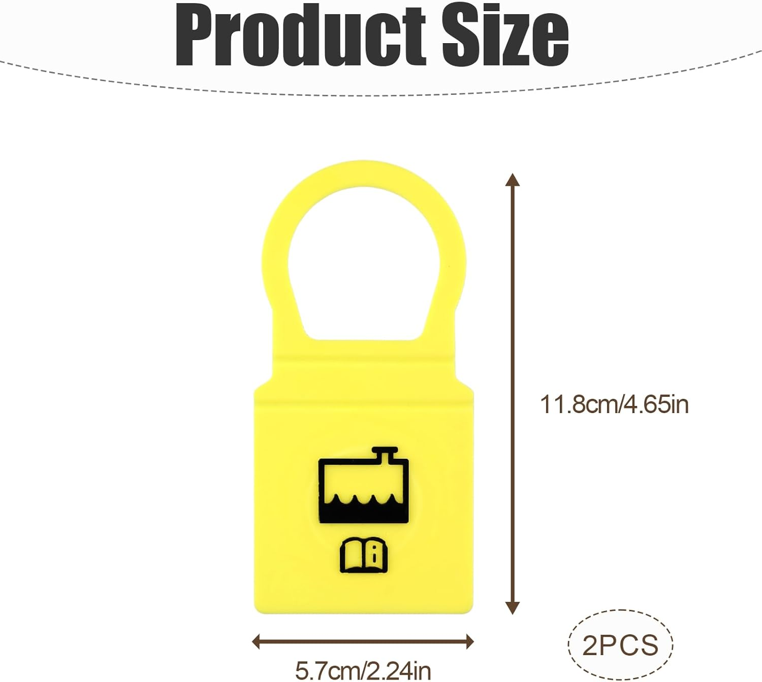 2Pcs Engine Coolant Reservoir Cap, Coolant Cap Replacement Radiator Recovery Overflow Tank Cap Tight Sealing Car Accessories Compatible with Jeep Chrysler Dodge Ram image number 4