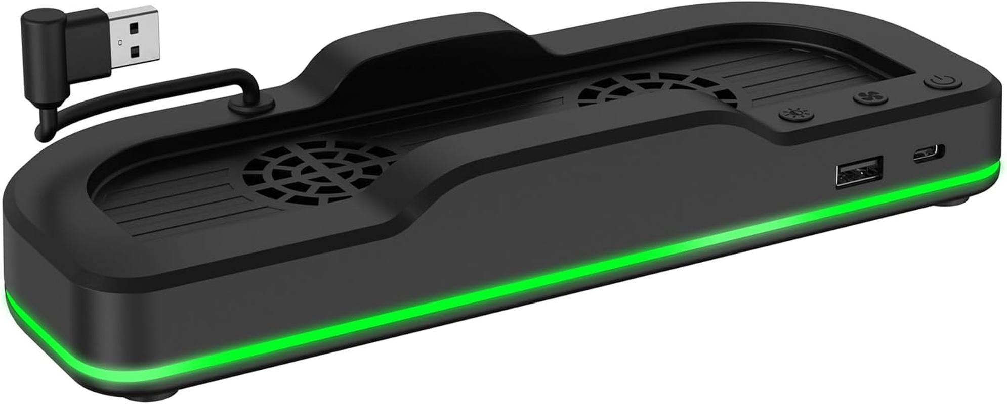 Powerwave RGB Cooling Stand for Nintendo Switch 2, Adjustable Fan Speeds, RGB Lighting, USB-C Charging Ports image number 5