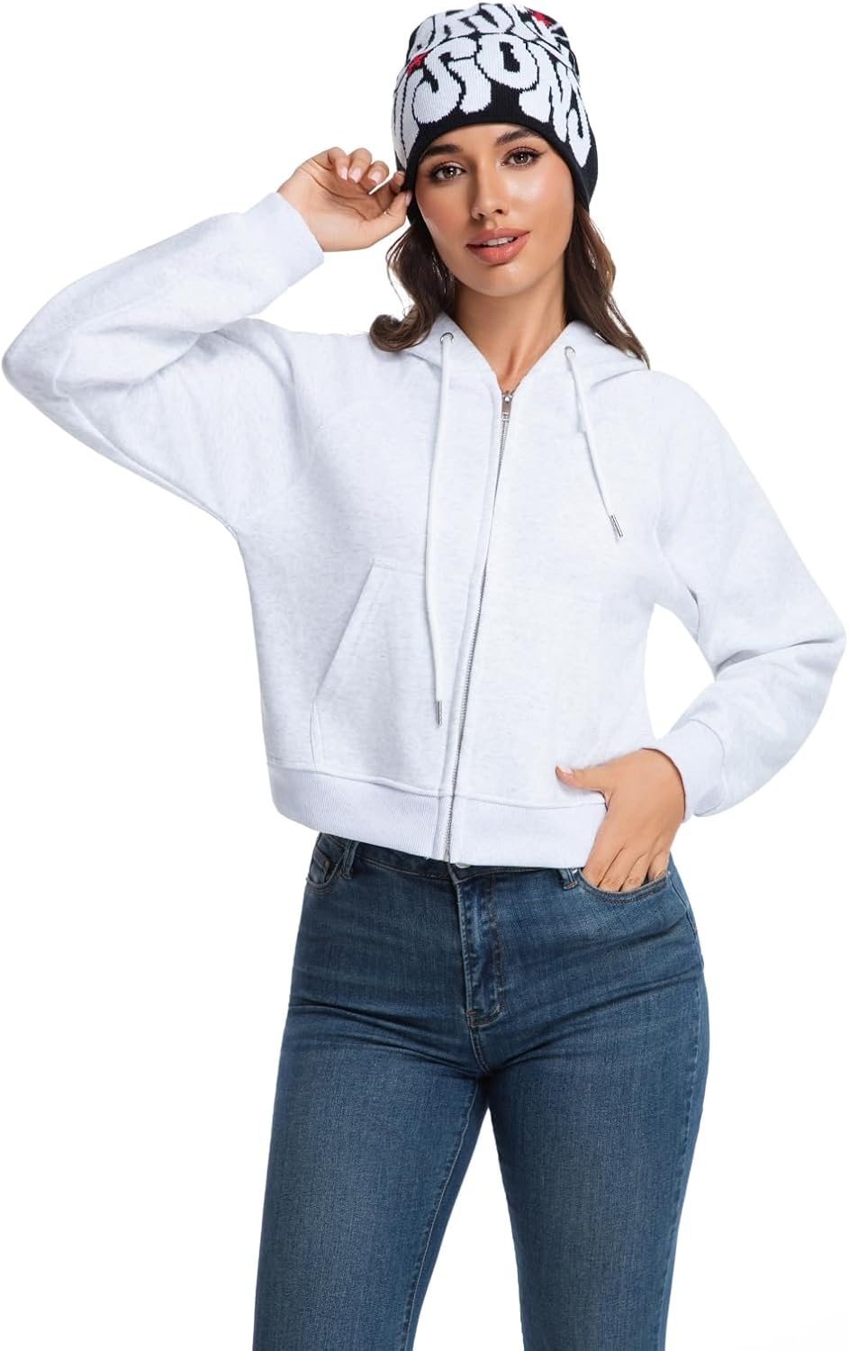 2THESTARS Trendy Y2K Graphic Beanie, Soft and Stylish Headwear for Fashion-Forward Individuals image number 2