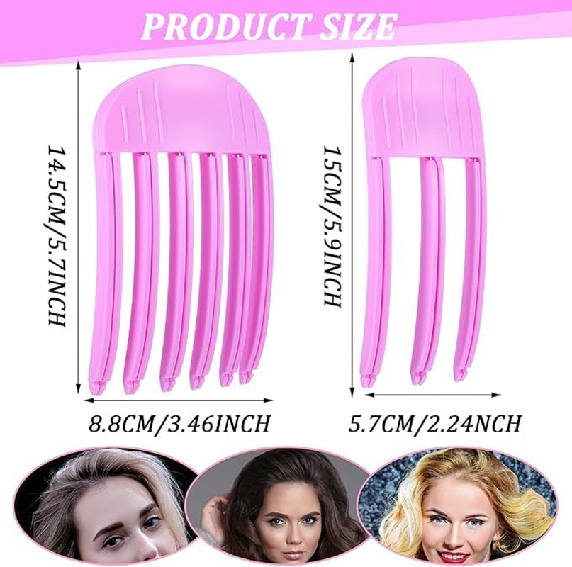 2Pcs Wind Shaping Styling Combs for Fluffy Bangs,Volumizing Hair Root Lifting Combs,Fluffy Bangs Hair Shaping Comb,Volume Clip Root Lifting Hair Clip Wind Shaping Styling Comb,Hair Root Lifting Comb image number 1