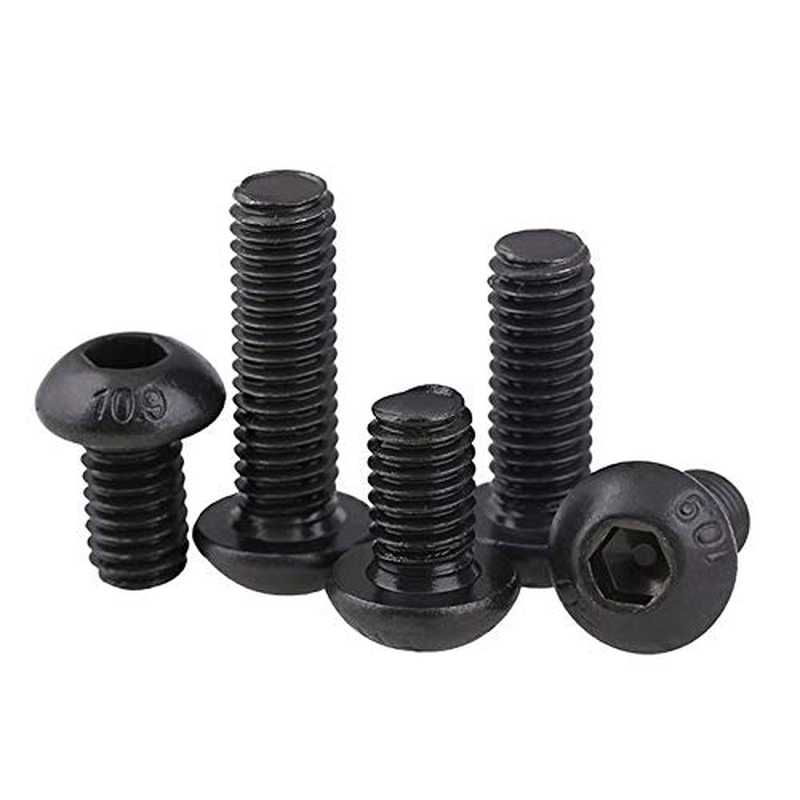 (20Pcs M5*10) M5 8Mm-40Mm Black Stainless Steel round Head Bolt Screw Set, for DIY Home Repair Woodworking Carpentry Homemade Projects image number 3