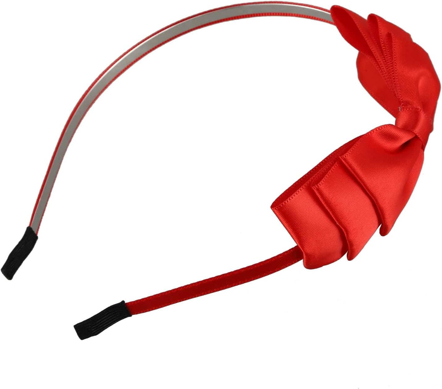 Spacesea Bow Hair Band Soft Elastic Bow Headband Hair Accessories for Children Adults Red image number 4