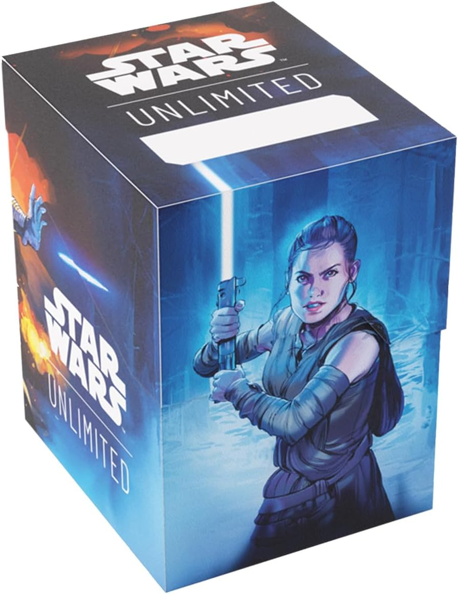 Gamegenic Star Wars Unlimited Rey/Kylo Ren Soft Crate Printed Deck Box image number 2