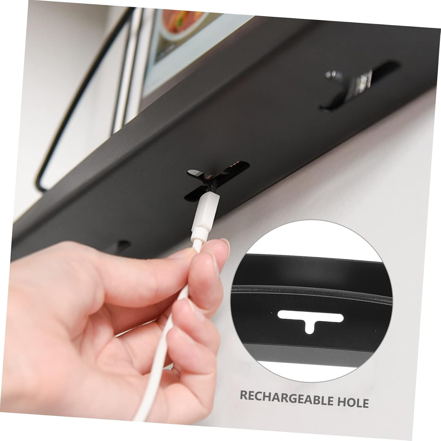 COLLBATH Magnetic Storage Rack for Kitchen Wall Magnetic Shelf for Fridge Door for Home Office image number 1