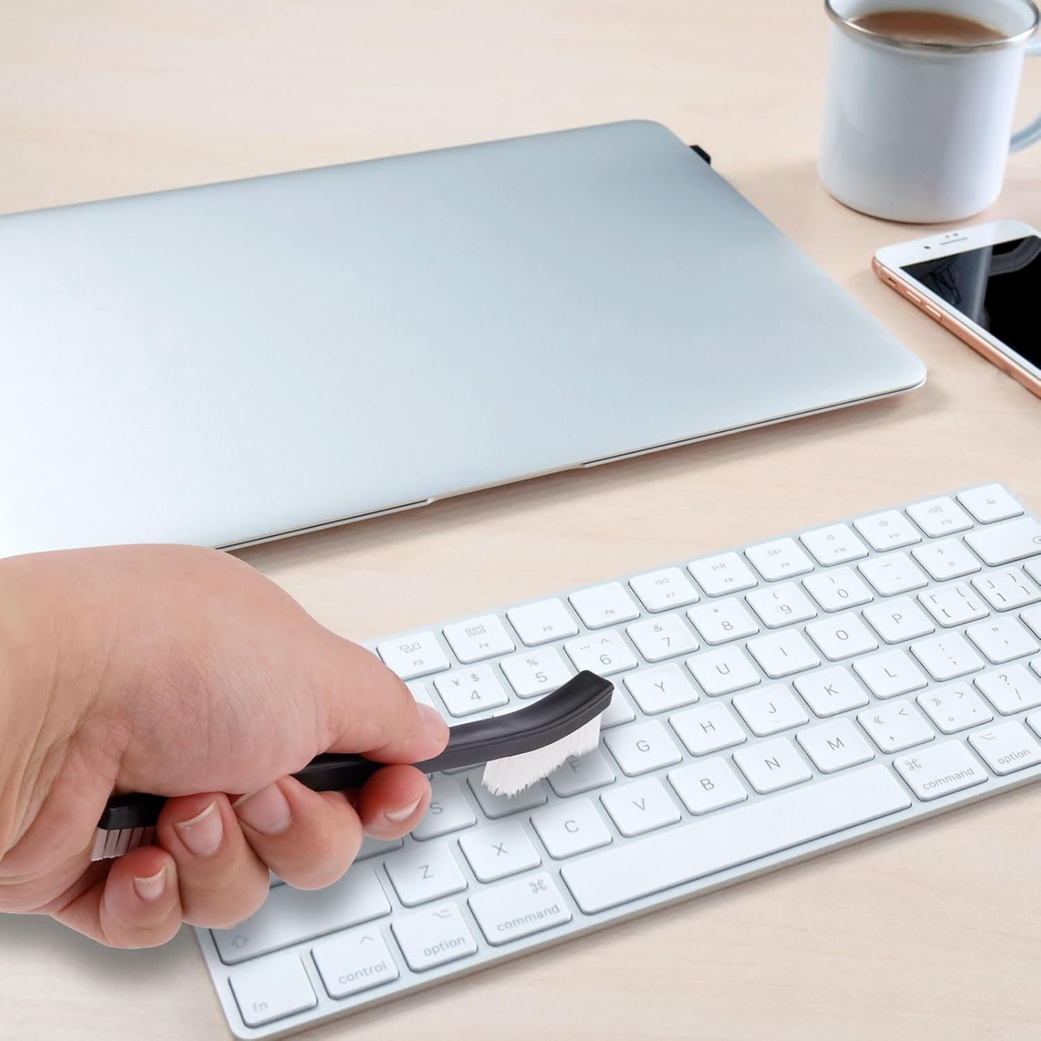 3Pcs Double-Ended Cleaning Brushes, All-Purpose Nylon Small Detailing Brushes with Plastic Handle for Kitchen Bathroom Gaps Corner Small Space image number 4