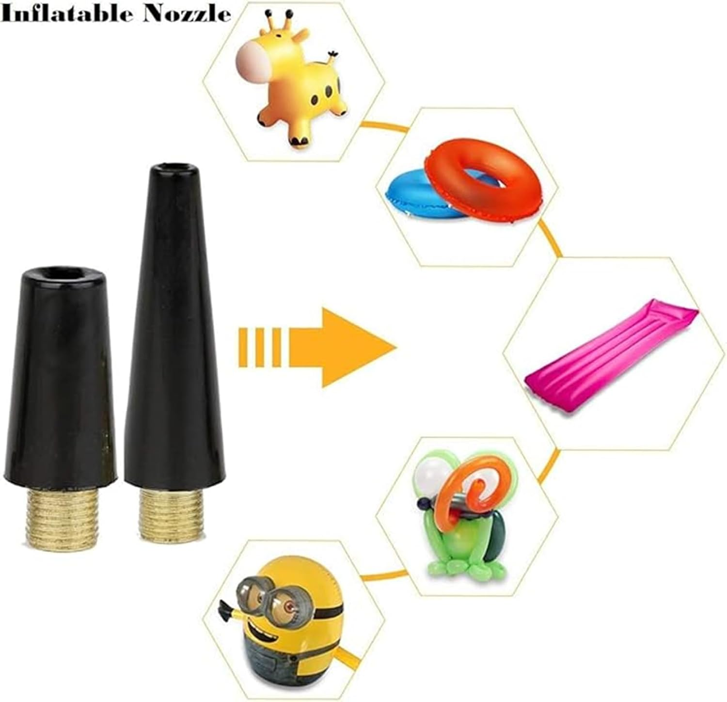 JZUNHN 4Pcs Ball Pump Needle Set Needle Inflator Kit Needle Nozzle Adapter Portable Tire Inflabtor Air Comressor Air Nozzle Pump Adapter Kit for Inflatables, Sports Balls and Bicycles image number 6