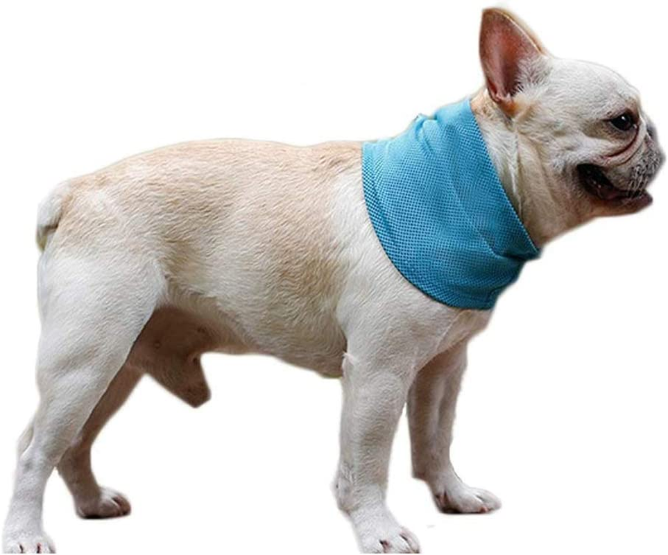 NACOCO 2 Pcs Dog Instant Cooling Scarf Summer Pet Bandana Cats Collar Ice Towels for Bulldog (M) image number 1