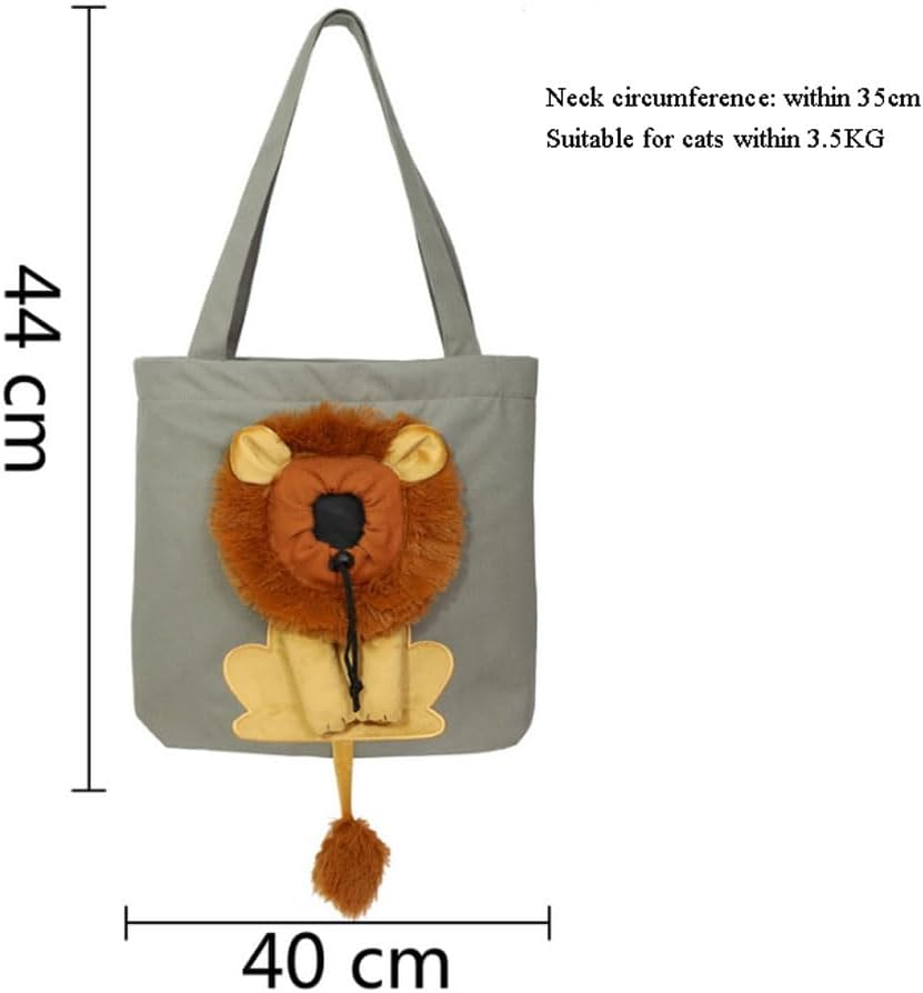 Portable Cat Puppy Bag Dog Pouch Shoulder Carry Tote Pet Shoulder Bags Single Drawstring Opening Carrying Bag Travel Tote for Doggy Doggie Yorkie for Puppies Medium Cats