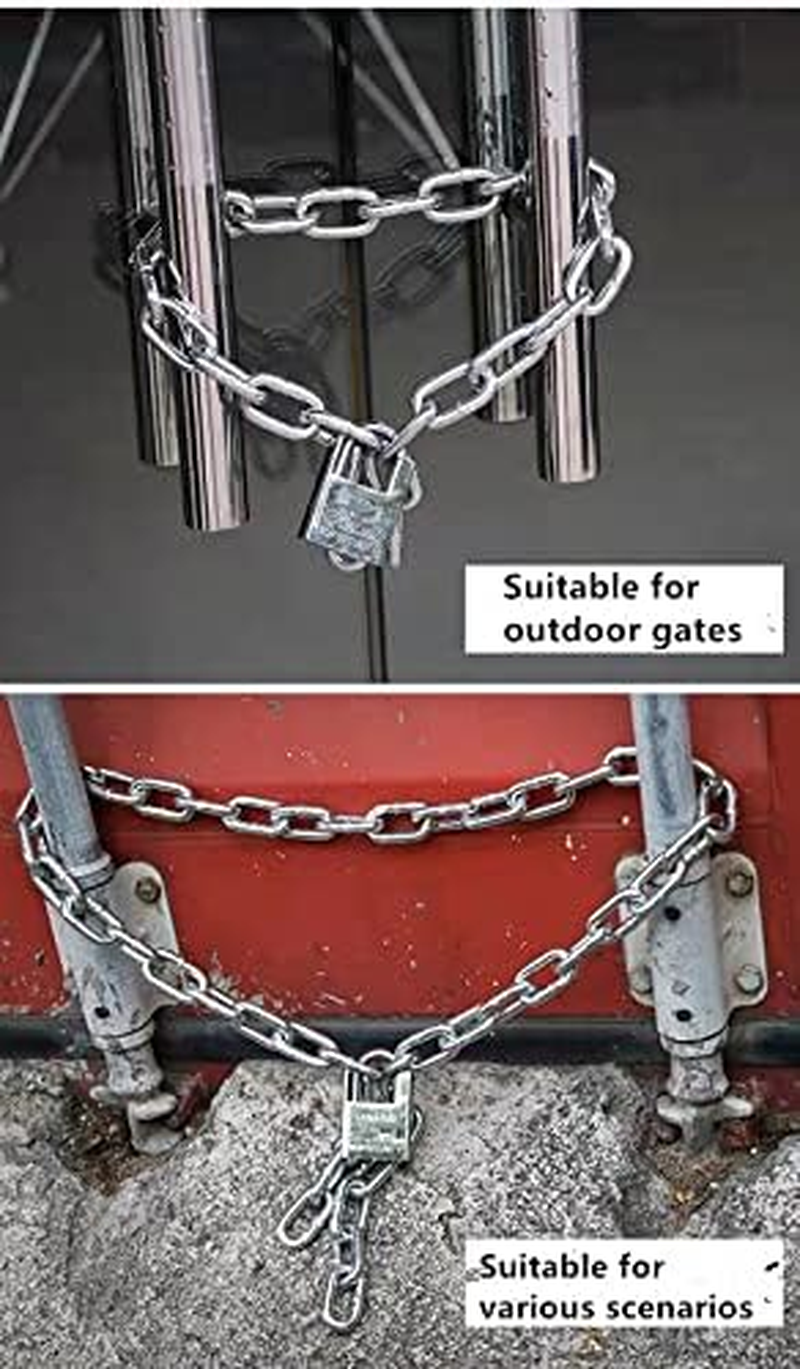Artnindia Security Chain Lock,Bike Chain Lock, Premium Case-Hardened Security Chain,Cannot Be Cut with Bolt Cutters or Hand Tools, Ideal for Motorcycles, Bike, Generator, Gates,Outdoor Furniture image number 3