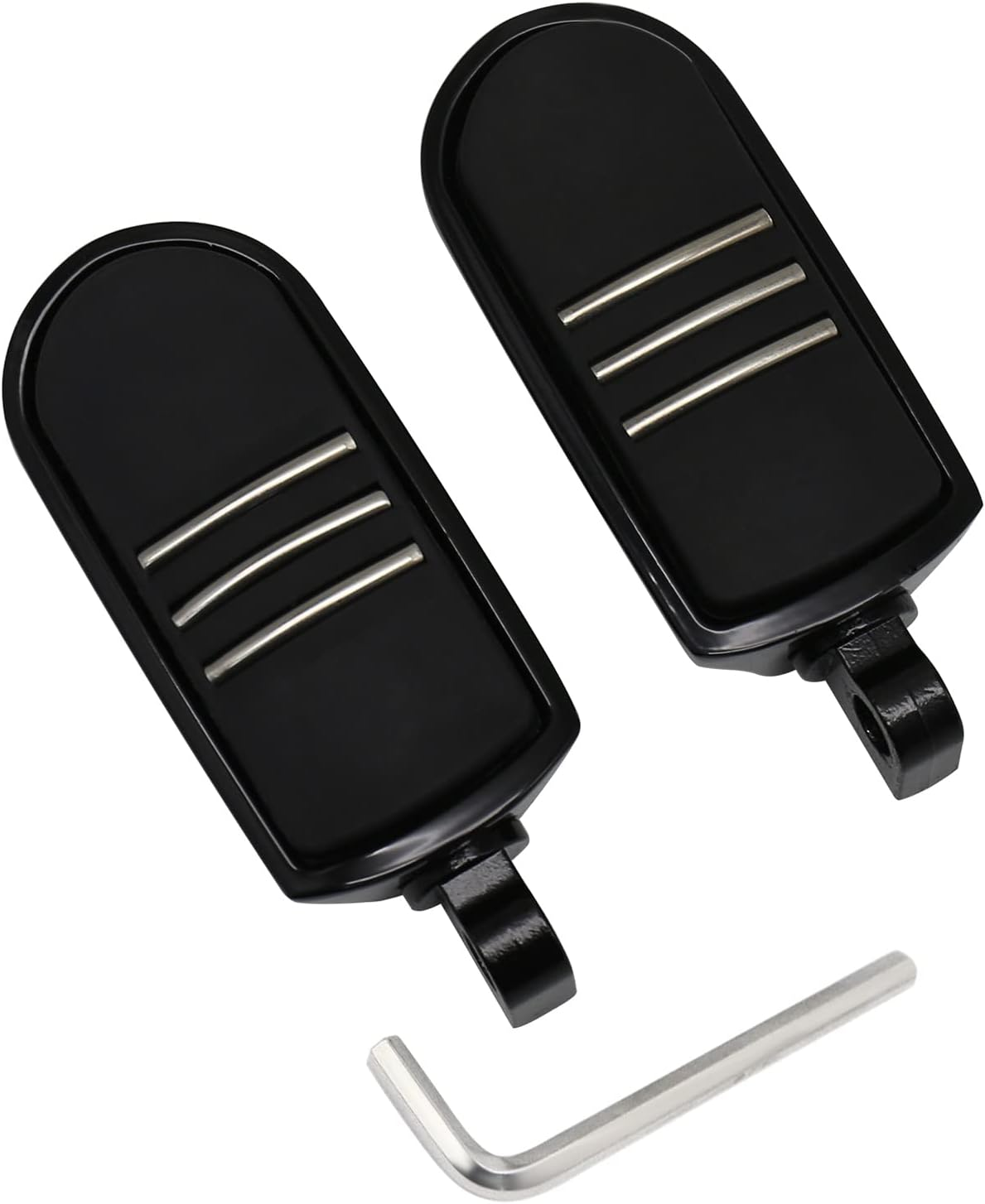 Motorcycle Highway Pegs Mount Clamp Footpegs Engine Guard Mounts Adapter Fit for Harley Yamaha Honda Suzuki Kawasaki 25Mm 32Mm 34Mm (Chrome)