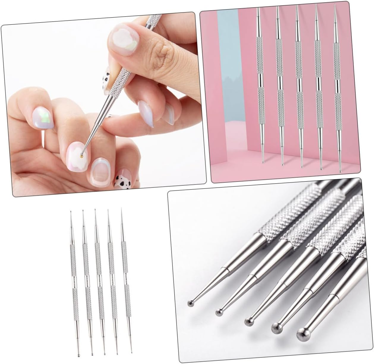 PACKOVE 5Pcs Nail Pen for Manicure Diamond Art Pens Nail Diy Tool Sturdy Construction image number 1