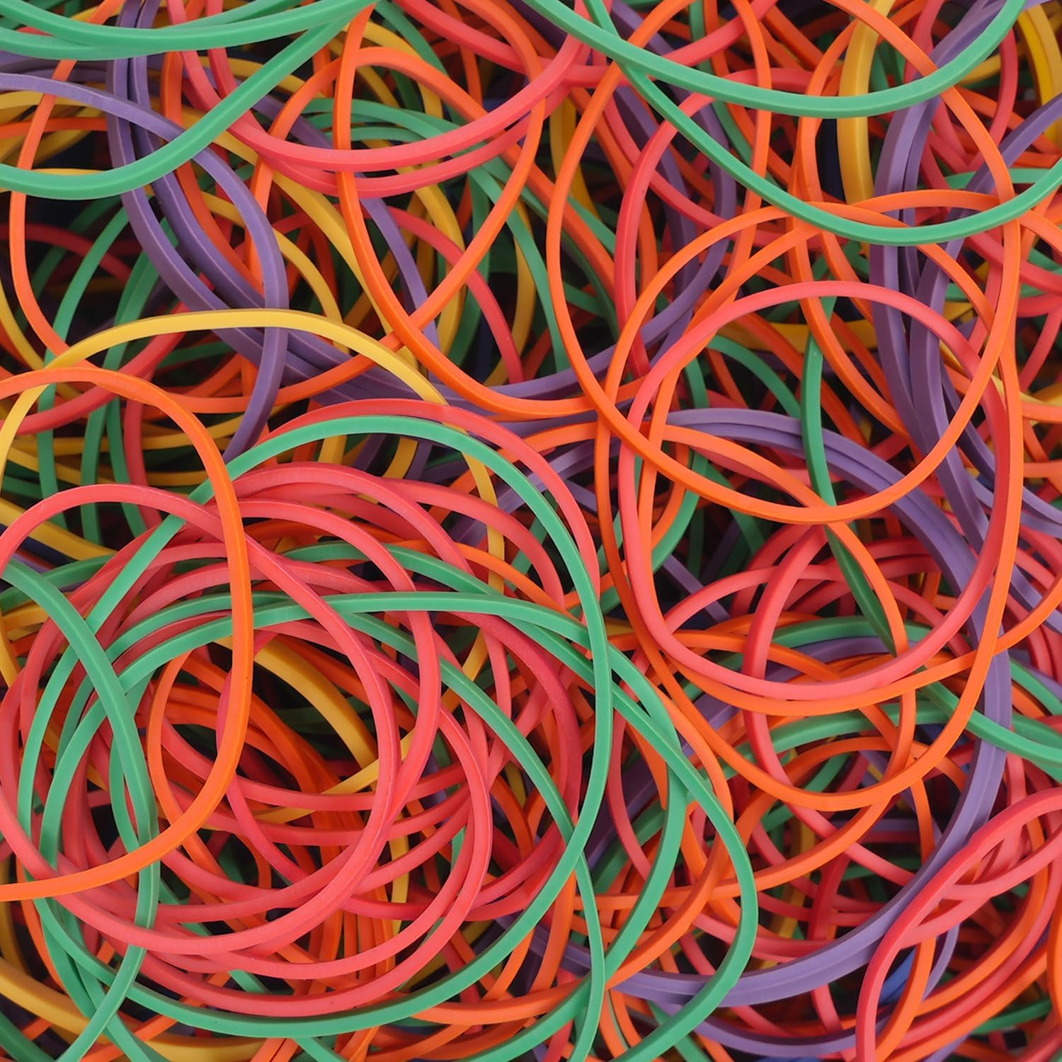 Rubber Bands Assorted Size Multicolor 200Grams Rubber Bands Size#16,Size18,Size19,Size32,Size33,Size64 image number 3