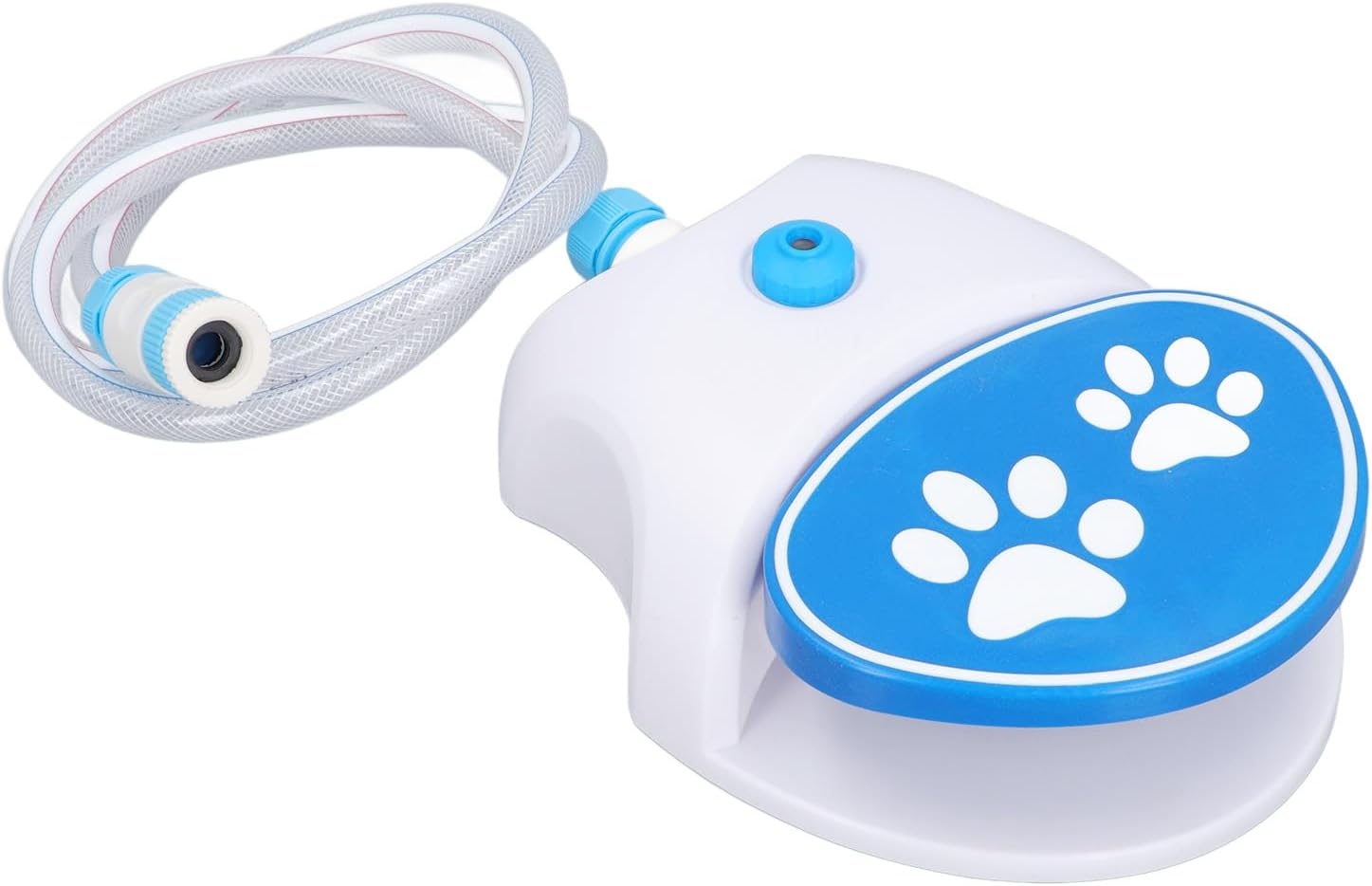 Outdoor Dog Water Fountain, Step on Foot Dog Water Sprinklers with Hose, Activated Dog Drinking Waterer Dispenser Fresh Water to Drink Interactive Pedal Valve Toy for Pet image number 3