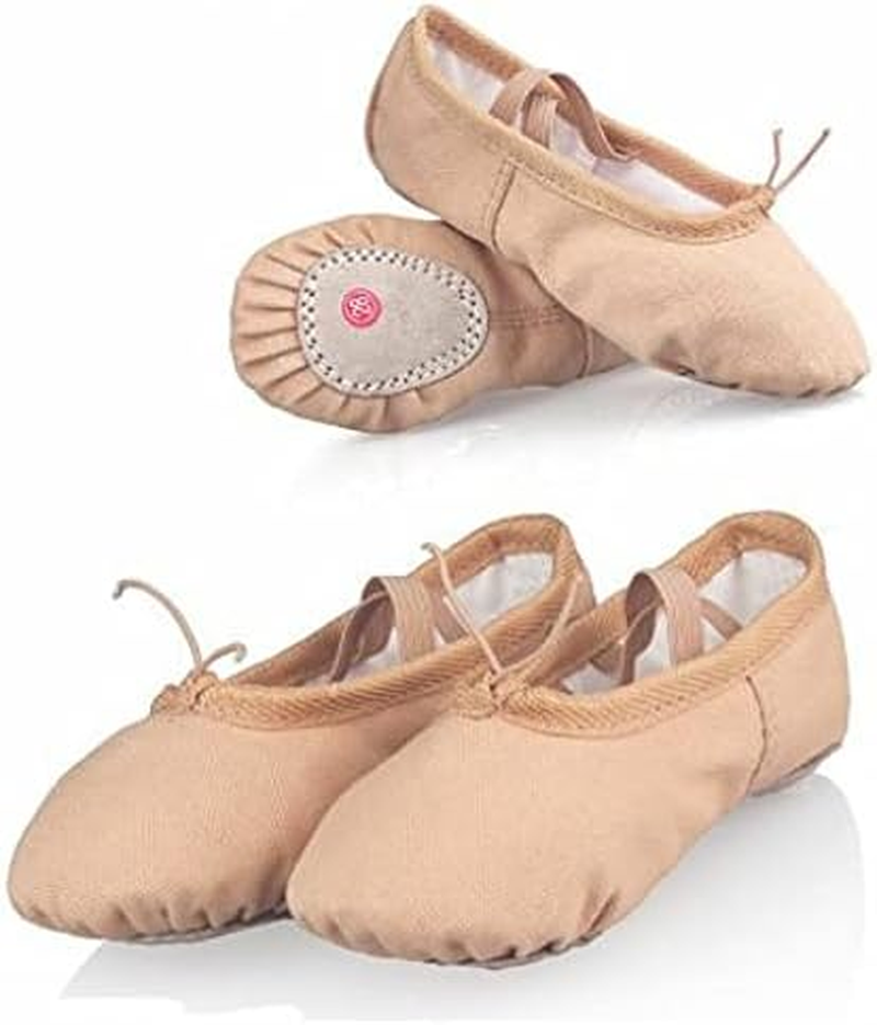 Pink Canvas Ballet Dance Shoes Slippers Slippers Yoga Shoe 45 26.5Cms Inner Standard Flats T01 image number 4