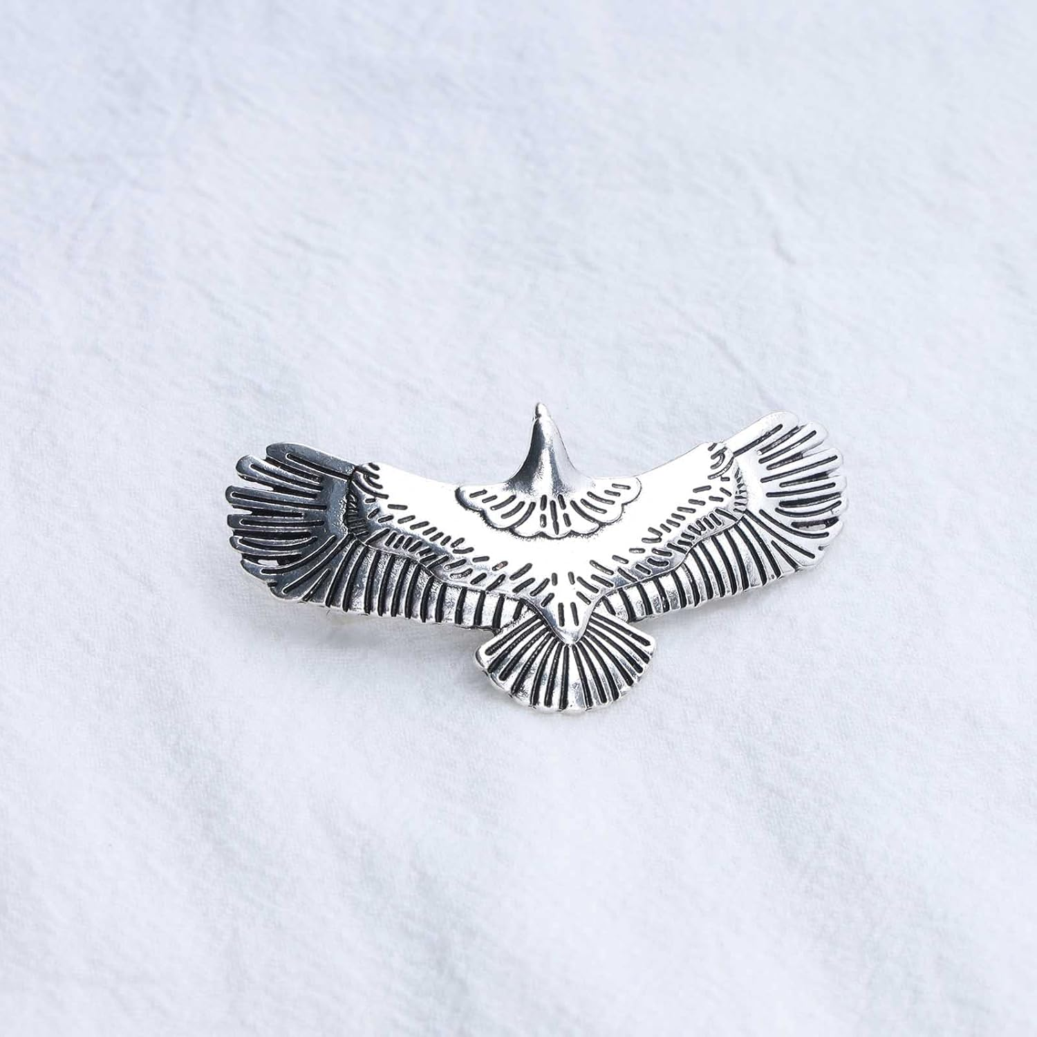 Yheakne Boho Eagle Star Hair Clip Goth Punk Wings Hair Clip Silver Wings Hair Clips Metal Vintage Owl Hair Clip Hairpiece Decorative Hair Accessories for Women and Girls (Silver) image number 1