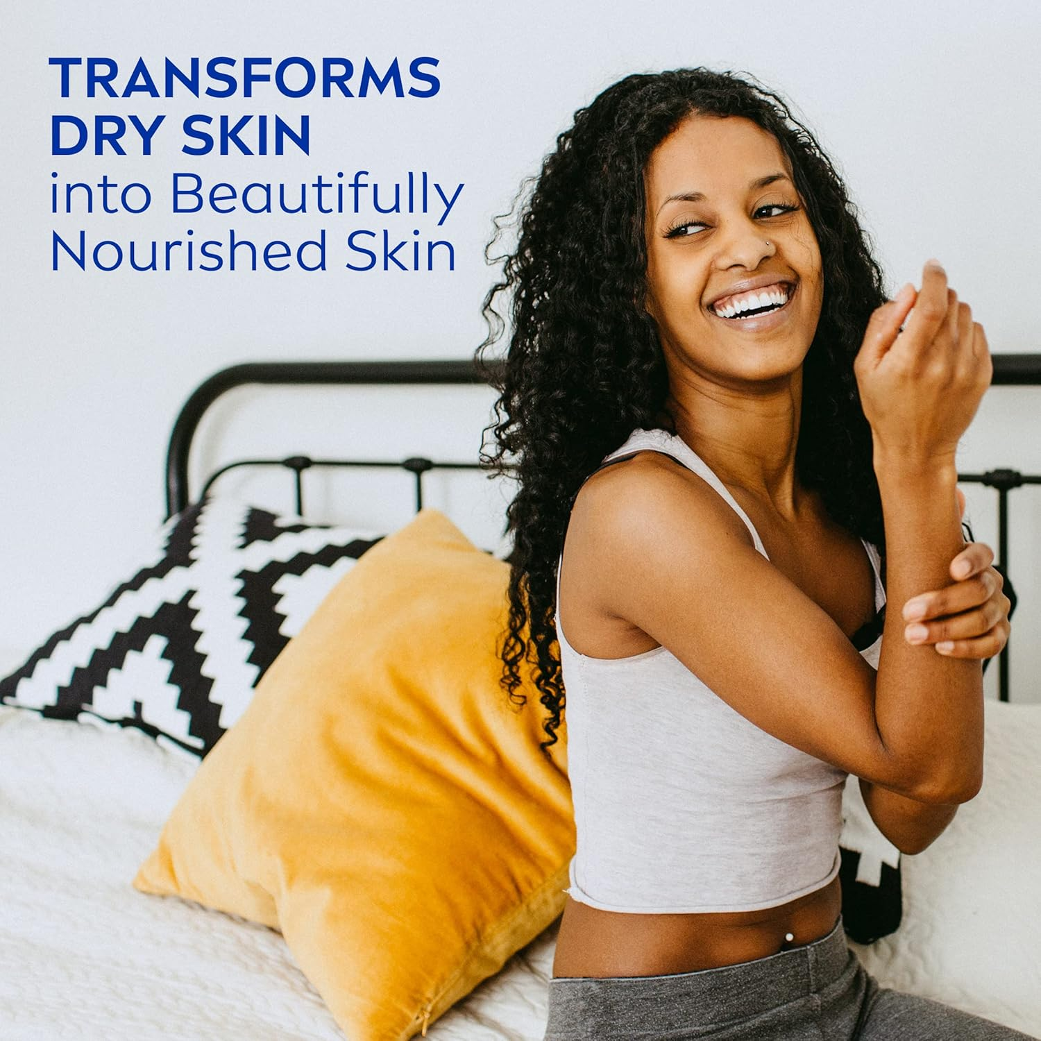 NIVEA Oil Infused Peach Blossom and Avocado Oil Body Lotion, Body Lotion for Dry Skin, 16.9 Fl Oz Pump Bottle image number 5