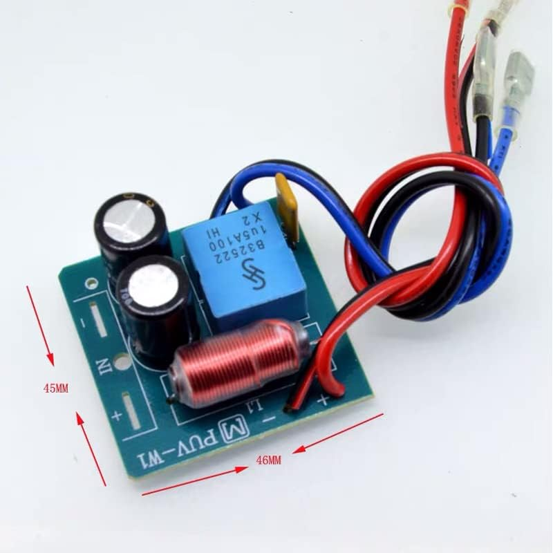 2PCS 2 Way 60W Hifi Stereo Treable Bass Frequency Divider Home Theater for 2-4 Inch Speaker Audio Crossover Filters image number 4