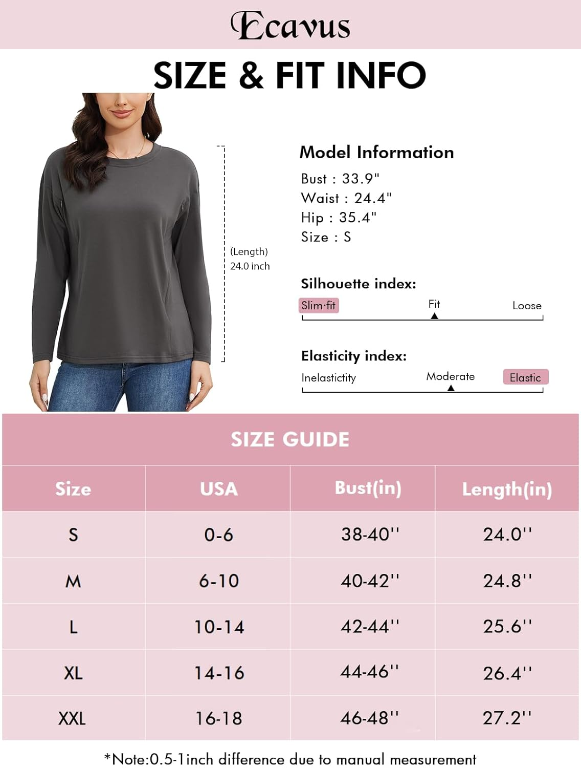 Ecavus Women&rsquo;S Zip Maternity Nursing Tops for Breastfeeding Long Sleeves Casual Nursing Shirts Pregnancy Mama Clothes