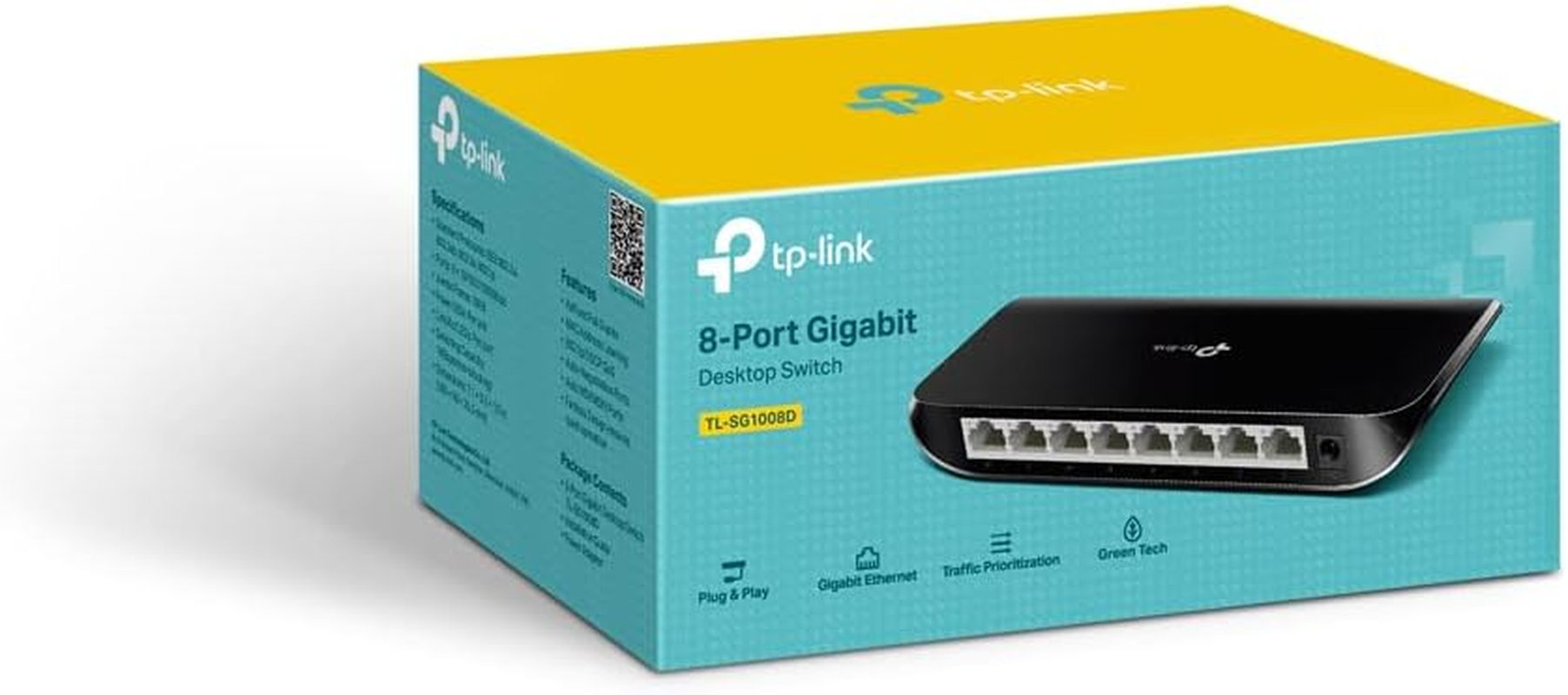Tp-Link 8 Port Unmanaged Switch, 10/100/1000, Desktop, 3Yr image number 2
