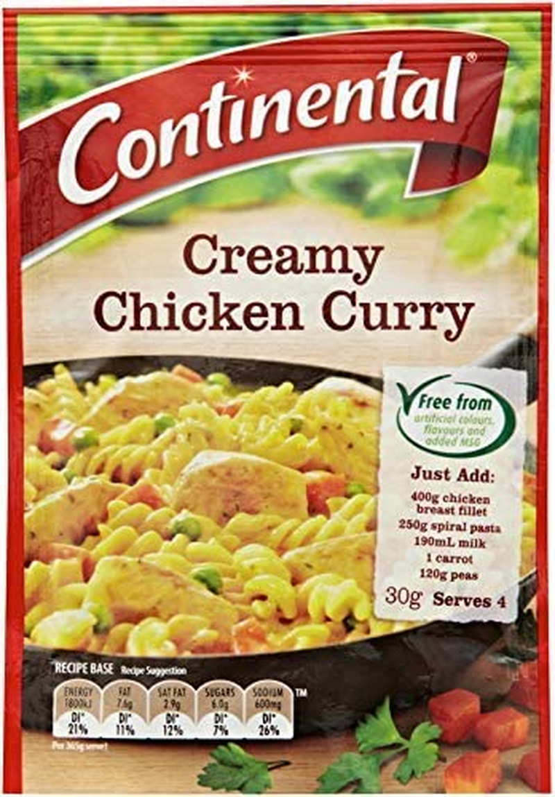 CONTINENTAL Recipe Base |Creamy Chicken Curry, 30G image number 1