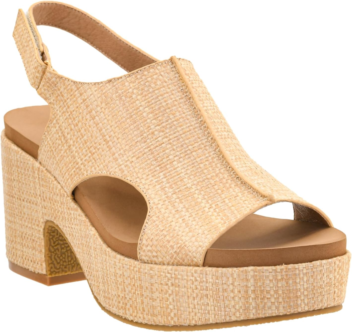 Corkys Footwear Women'S Miss Carley Platform Sandal, 3 Inch Heel, Trendy and Comfortable Peep Toe with Adjustable Hook and Loop Strap, Year round Wear image number 6