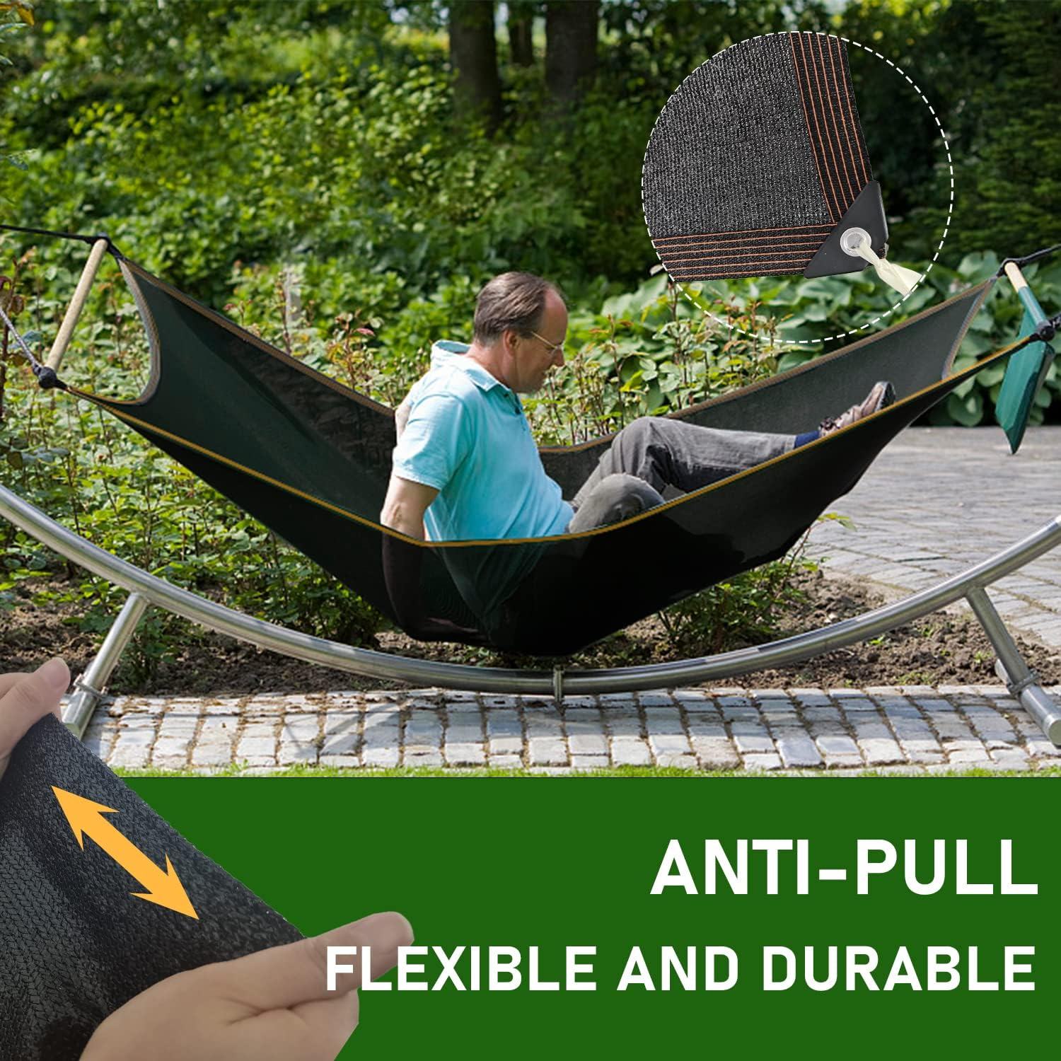 Garden Shade Cloth - for Plants Heat Protection 6'X3', 70% Vegetable Greenhouse Canopy with Grommets, Chicken Coop & Dog Kennel Cover, Outdoor Sun Tarp of Backyard & Balcony image number 2