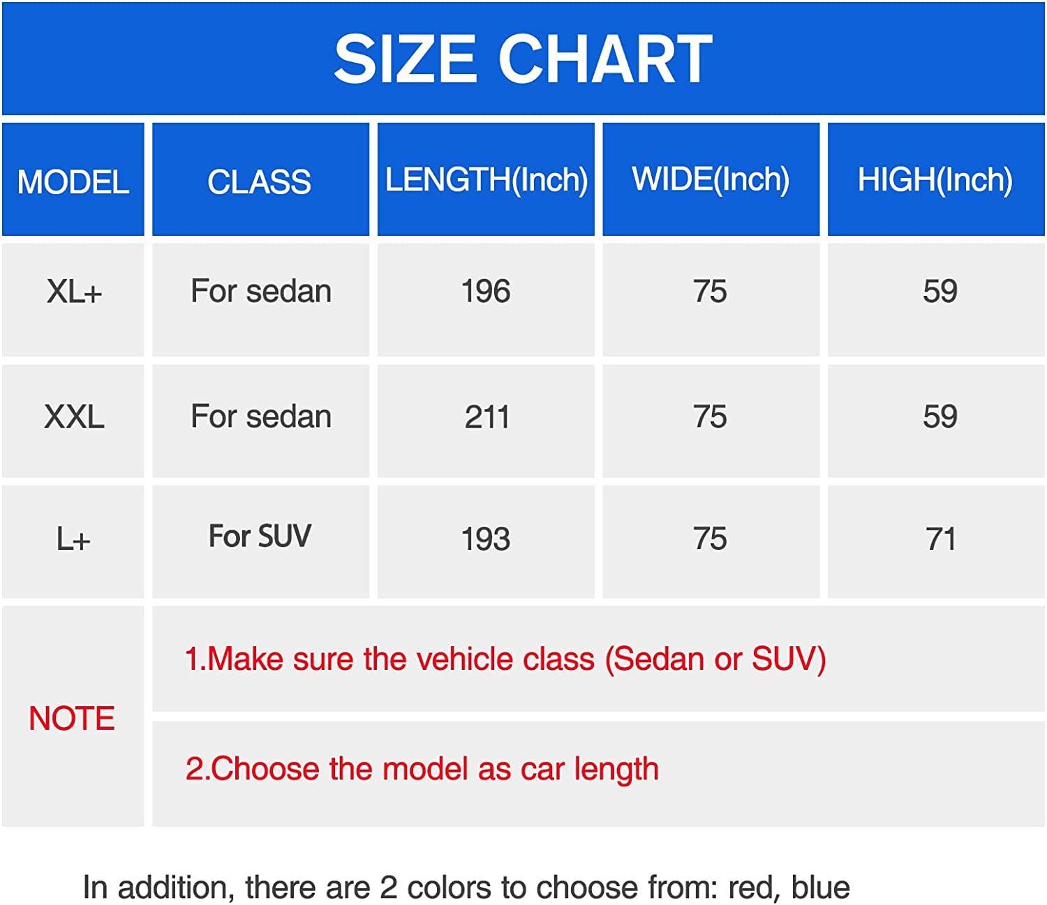 Car Cover Waterproof All Weather for Automobiles, 6 Layers Outdoor Full Exterior Cover Rain Sun UV Snowproof Protection with Zipper Cotton, Mirror Pocket for SUV (185-190 Inch) image number 4