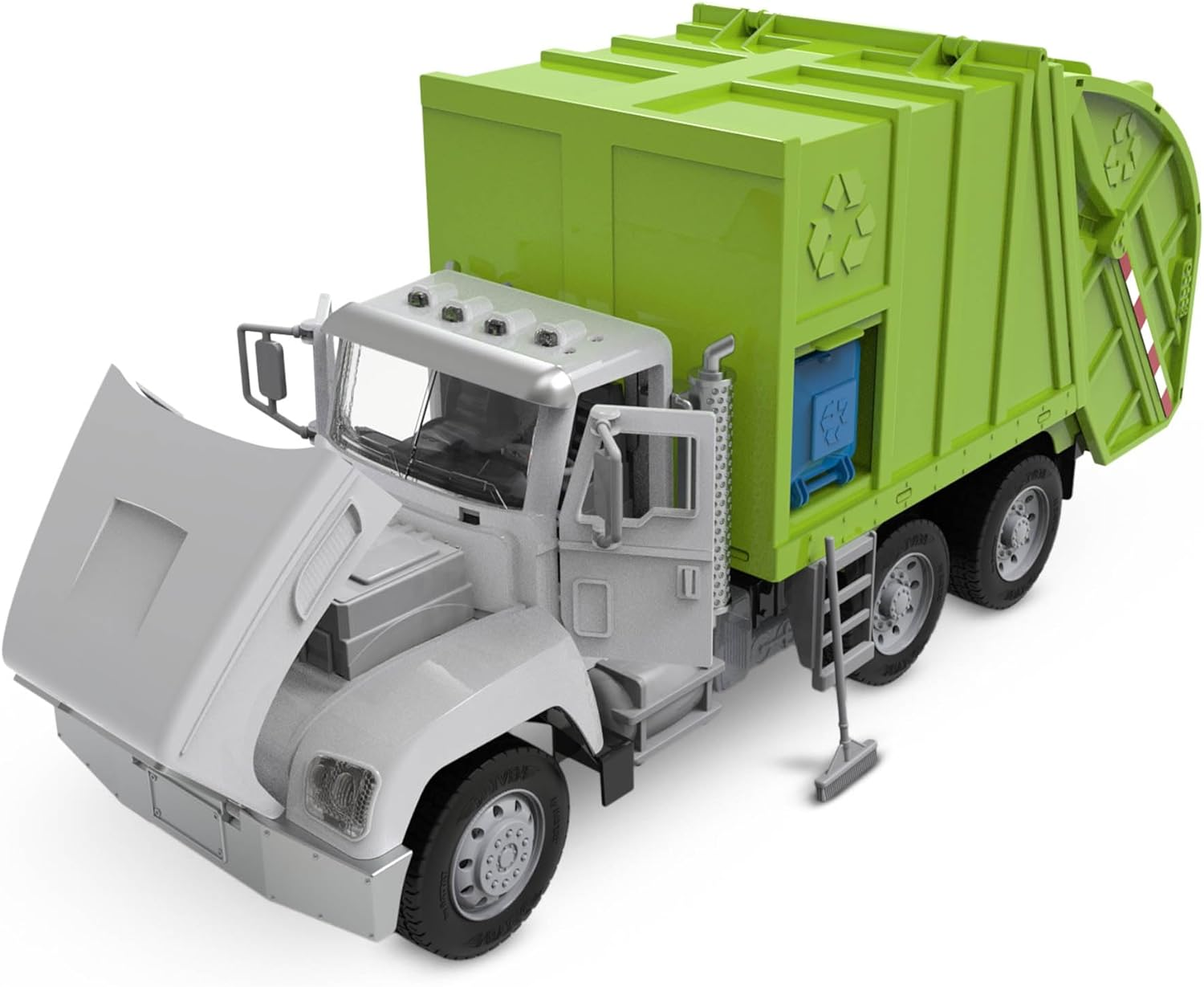 Driven by Battat &ndash; Large 17" Remote Control Recycling Garbage Truck Toy for Kids &ndash; Waste Management Vehicle with Lights, Sounds & Movable Parts &ndash; Educational Sanitation Truck for Boys & Girls Ages 3+ image number 6