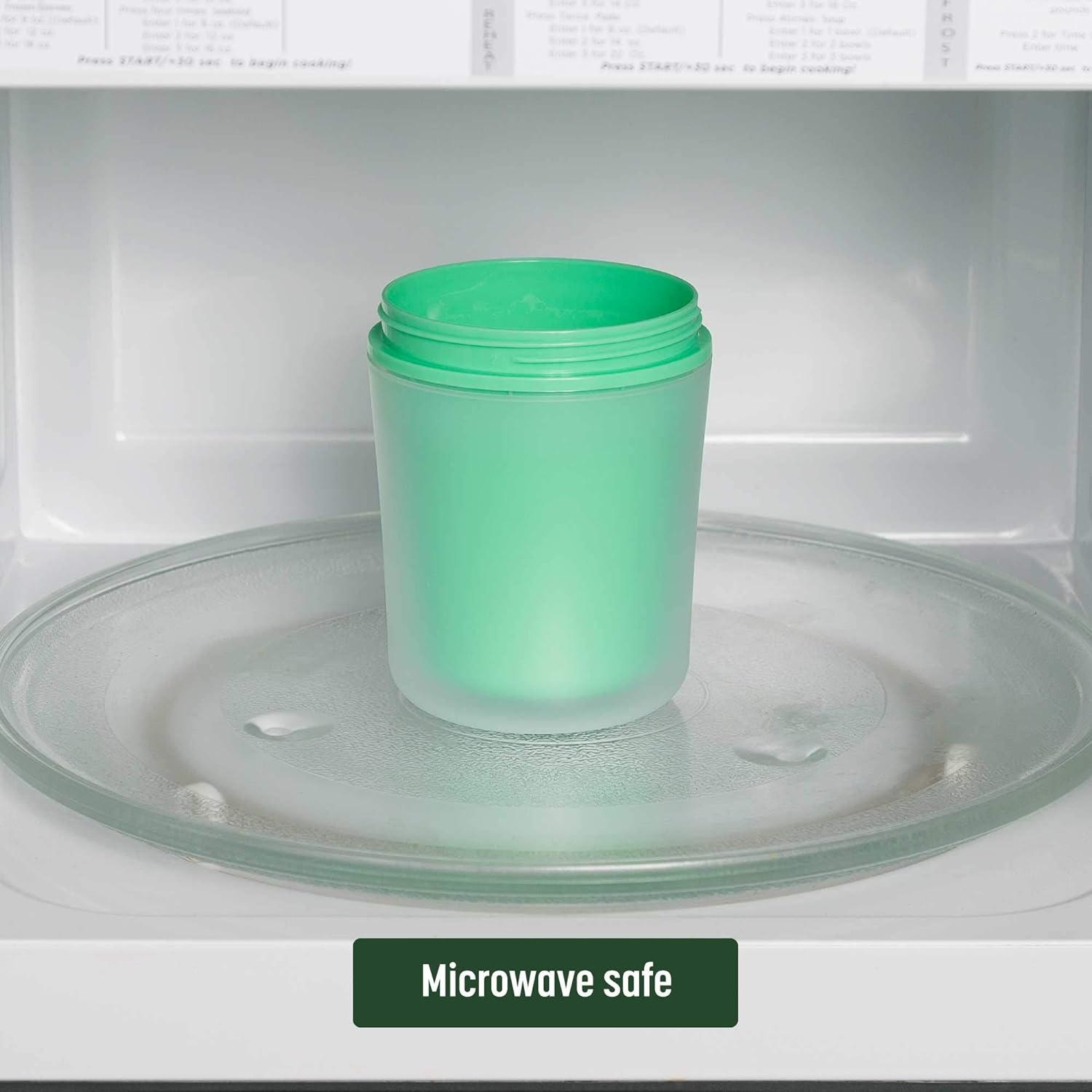 Goodful Double Wall Insulated Yogurt Container, Leak Proof Food Storage, Snack Container with Reusable Plastic Spoon, Microwave Safe, Dishwasher Safe, Freezer Safe, 14-Ounce, Green image number 2